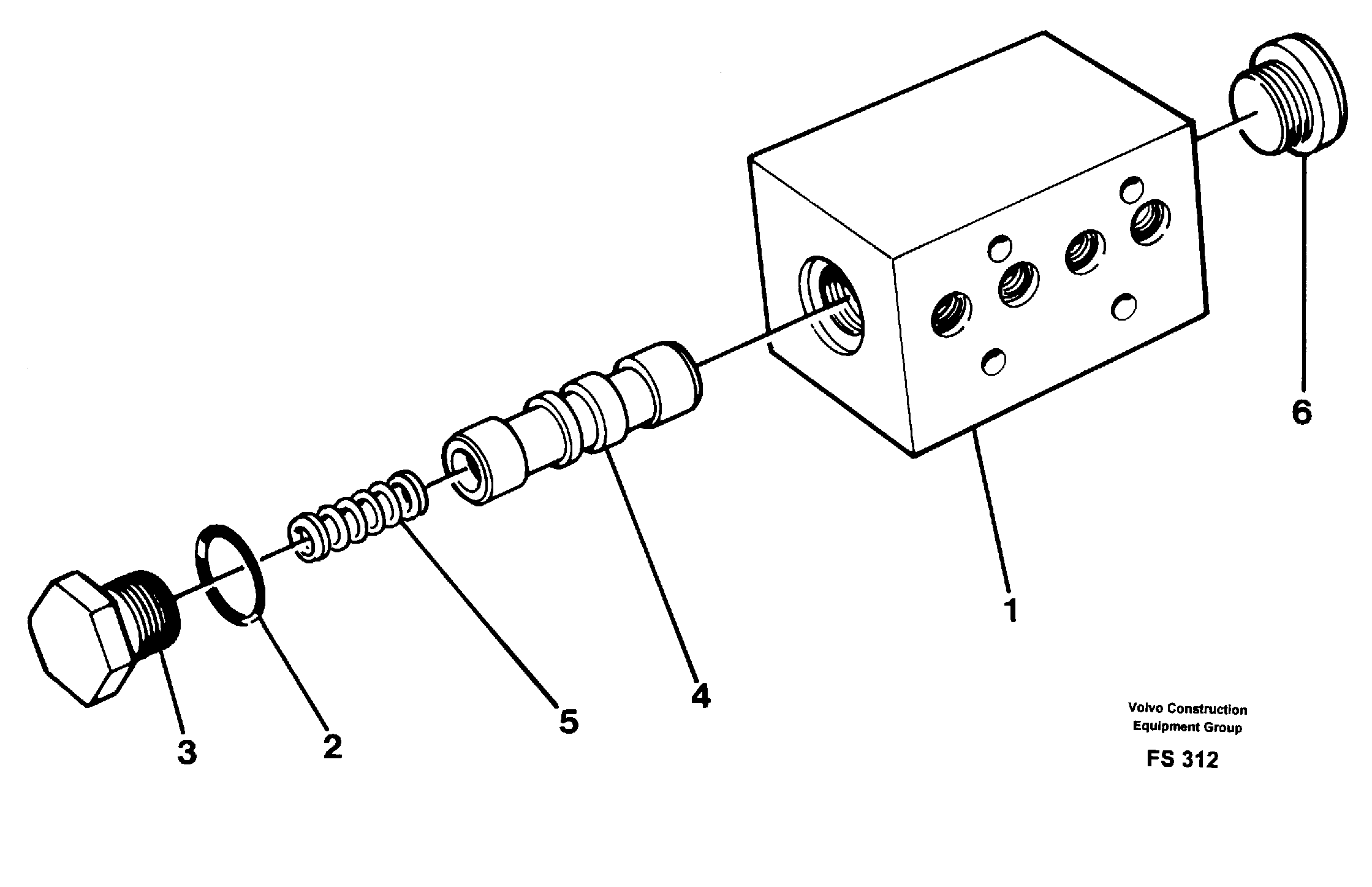 High speed valve — volvo parts diagram