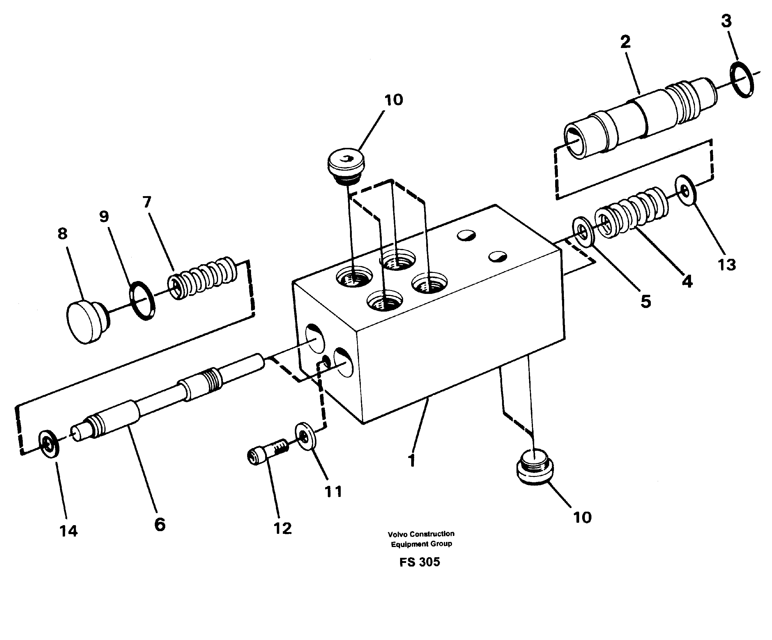 Valve, circuit body and return valve — volvo parts diagram