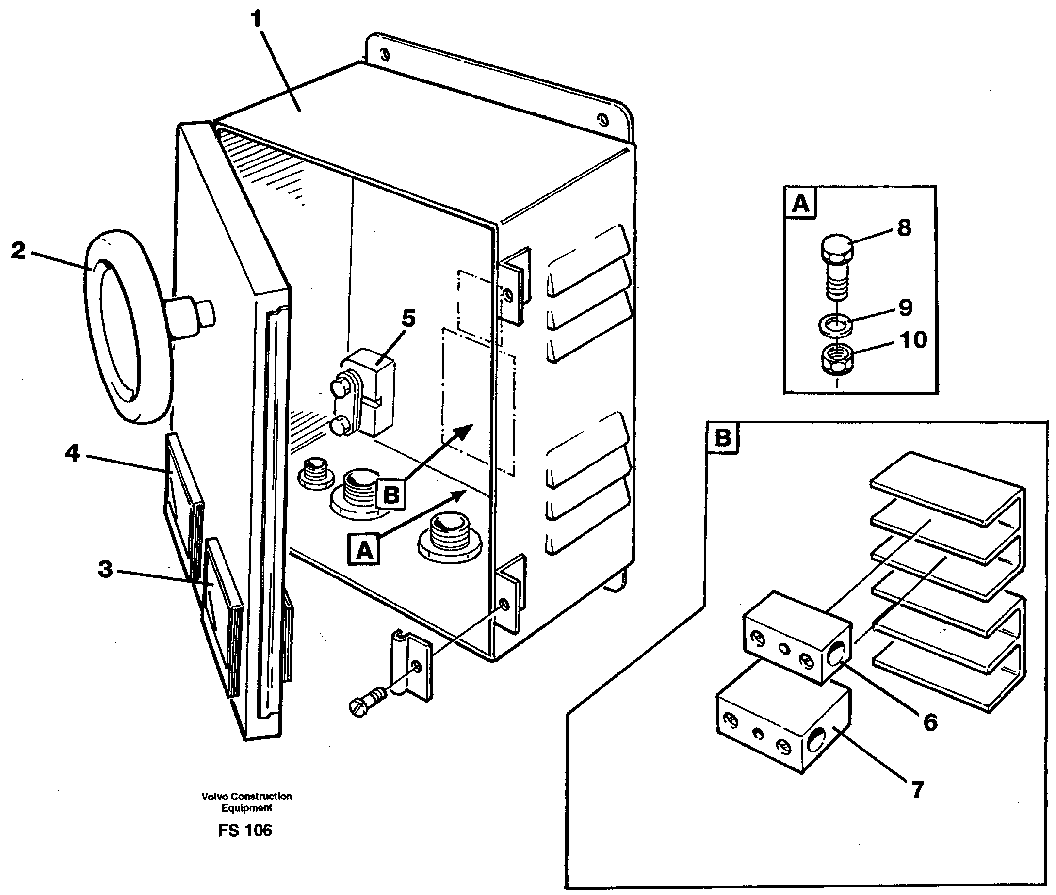 Magnet equipment Ohio, instrument box  14262156 — volvo parts diagram