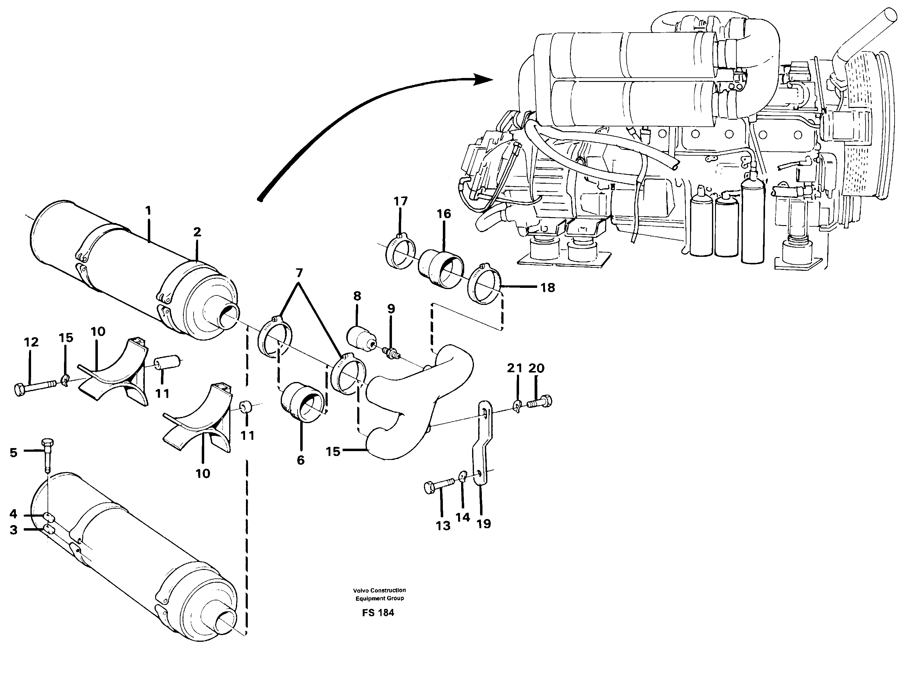 Air filter — volvo parts diagram
