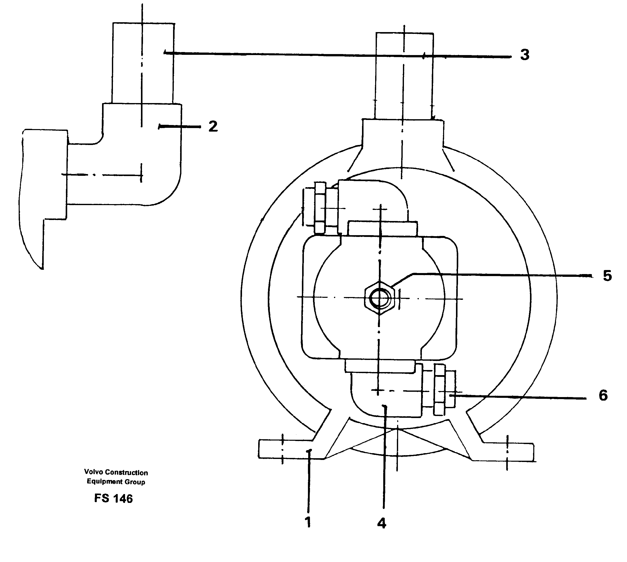 Fuel filling pump incl. connections — volvo parts diagram