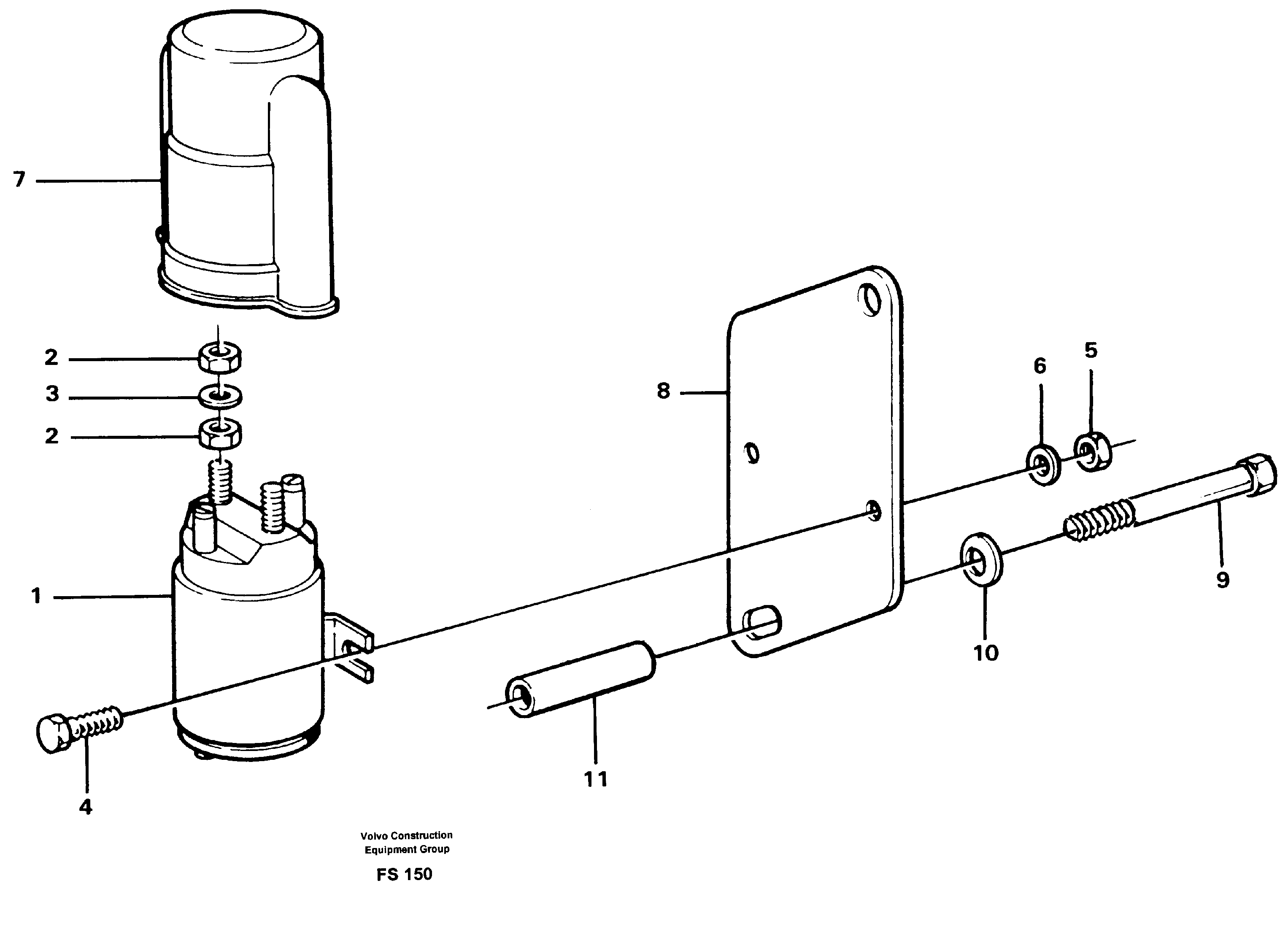 Starting relay — volvo parts diagram