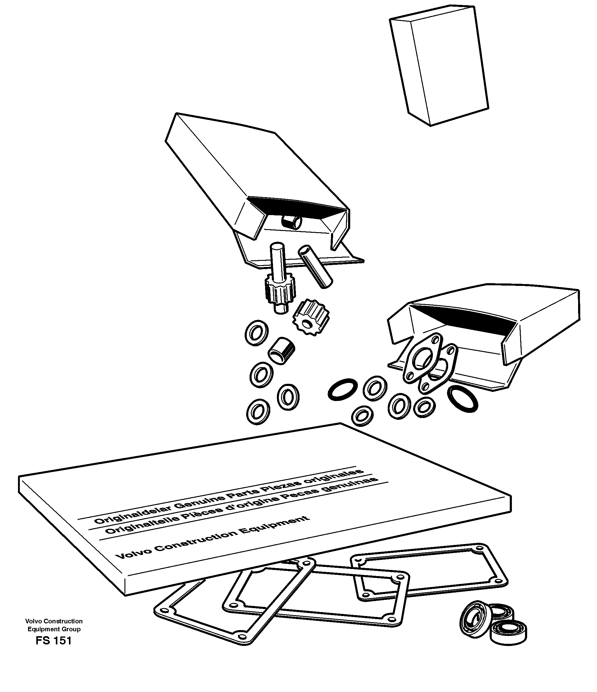 Repair kit ,motor — volvo parts diagram