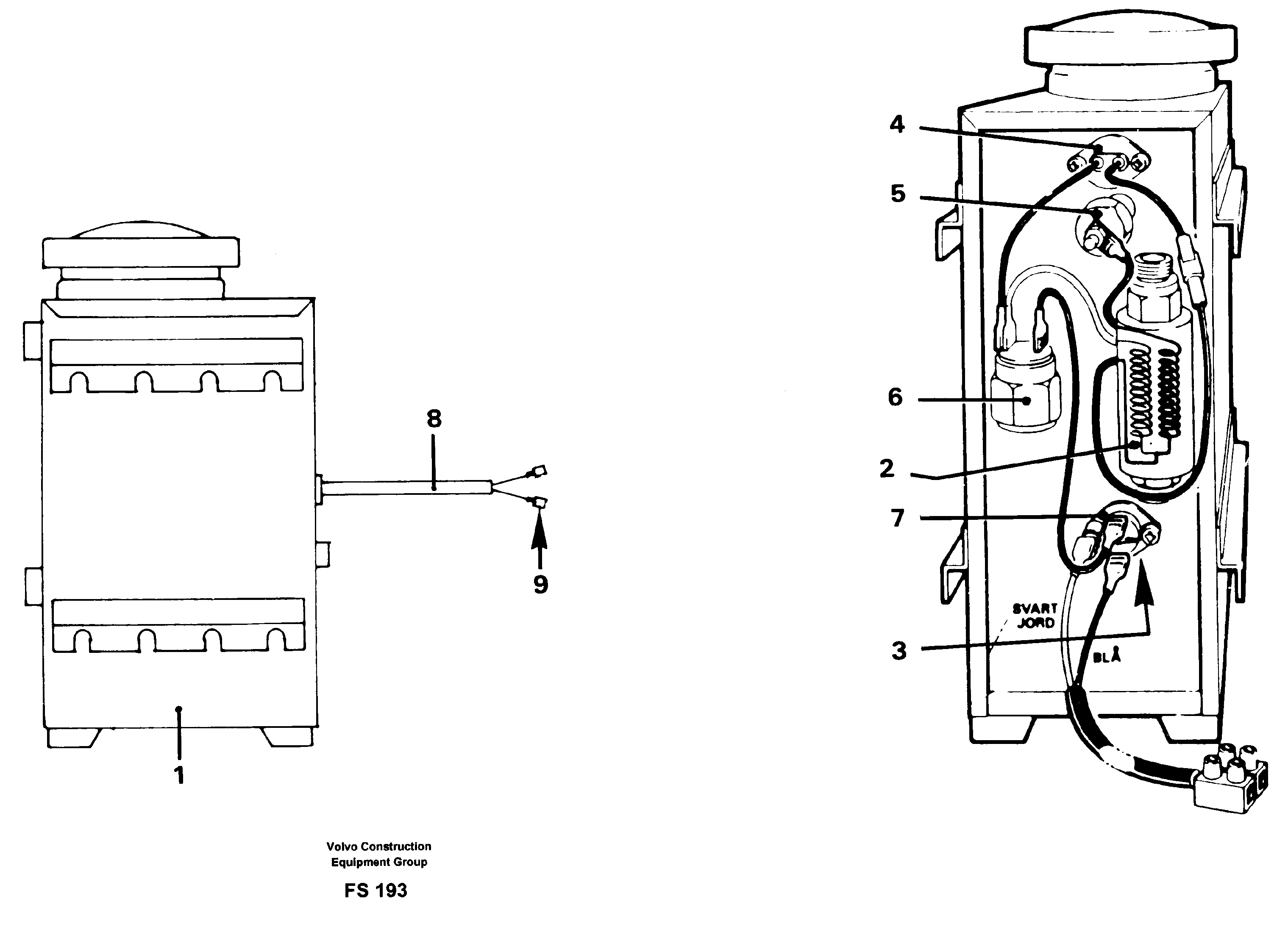 Engine heater — volvo parts diagram