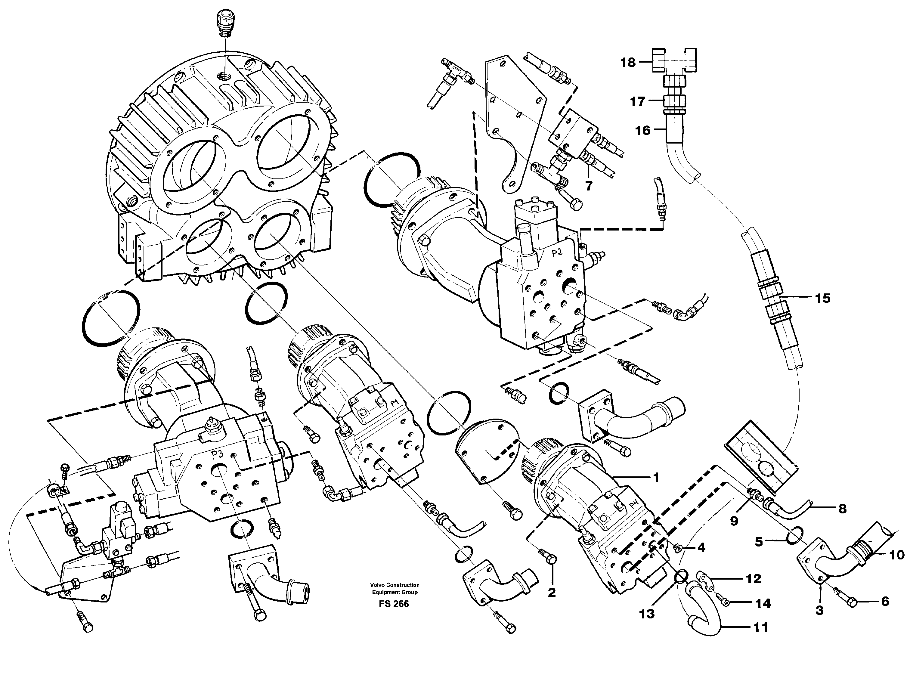 4th pumpe 80 cm3 151 l/min  14239708 — volvo parts diagram