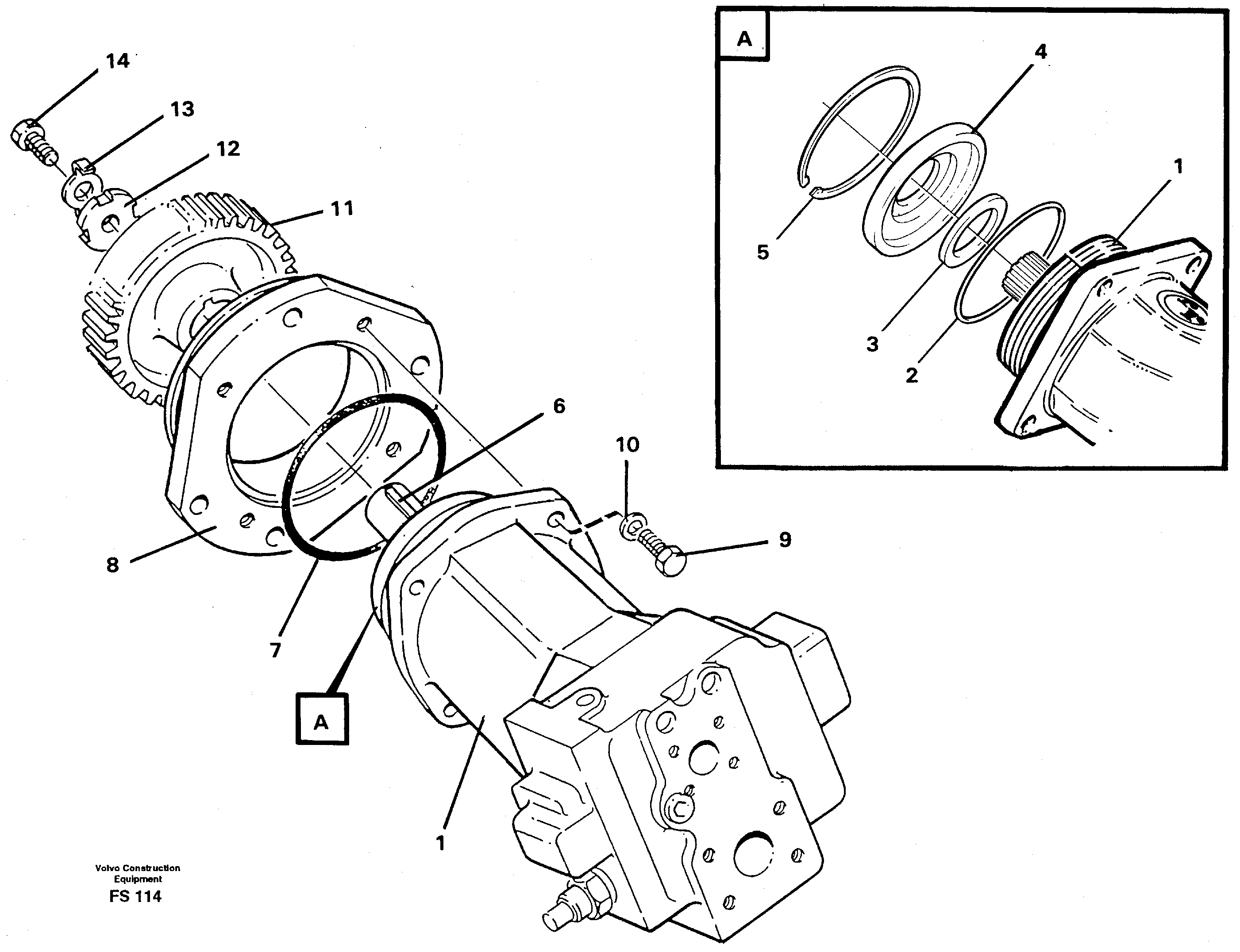 Magnet equipment Ohio, hydraulic pump  14239709, 14262156 — volvo parts diagram
