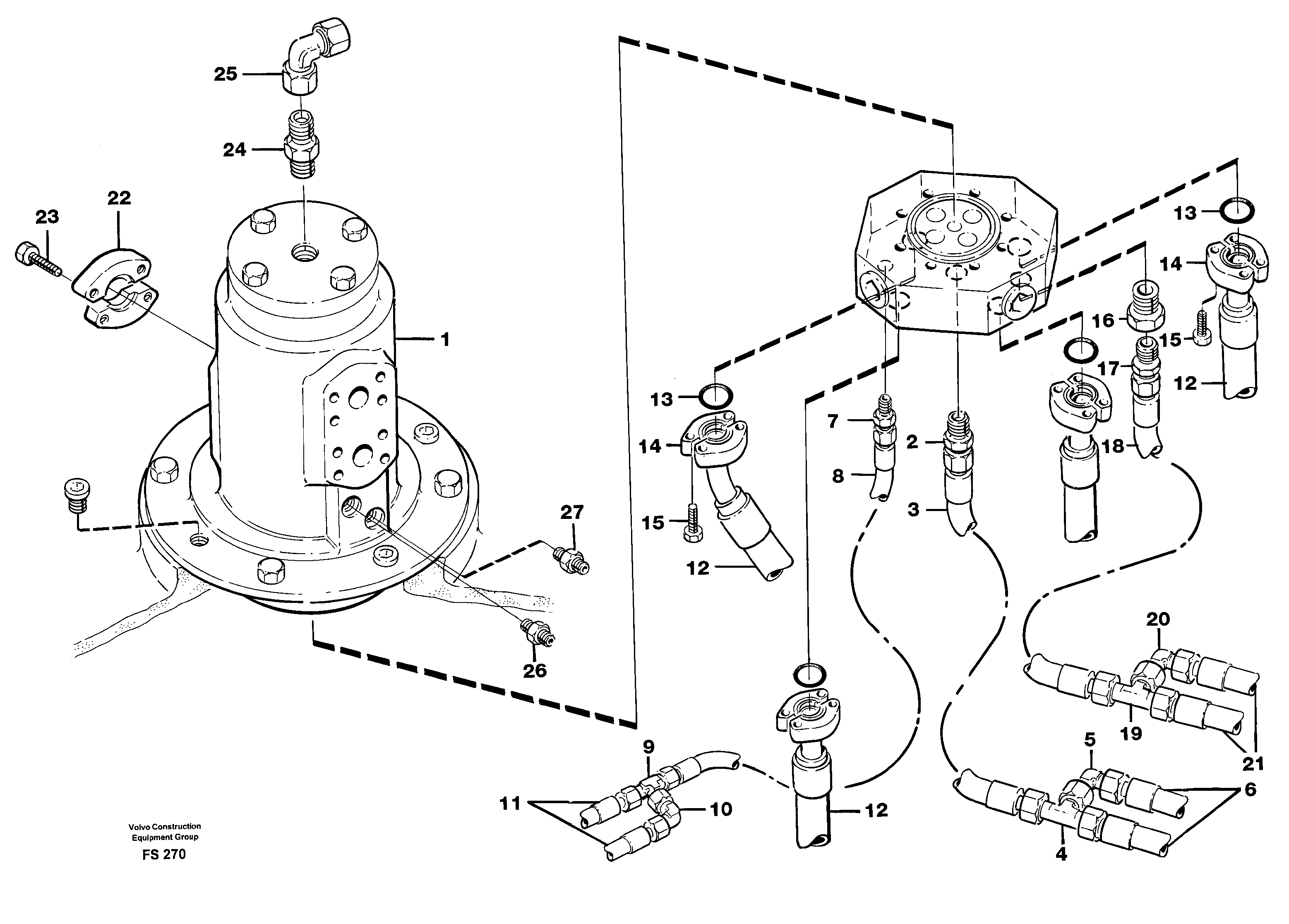 Turning joint — volvo parts diagram