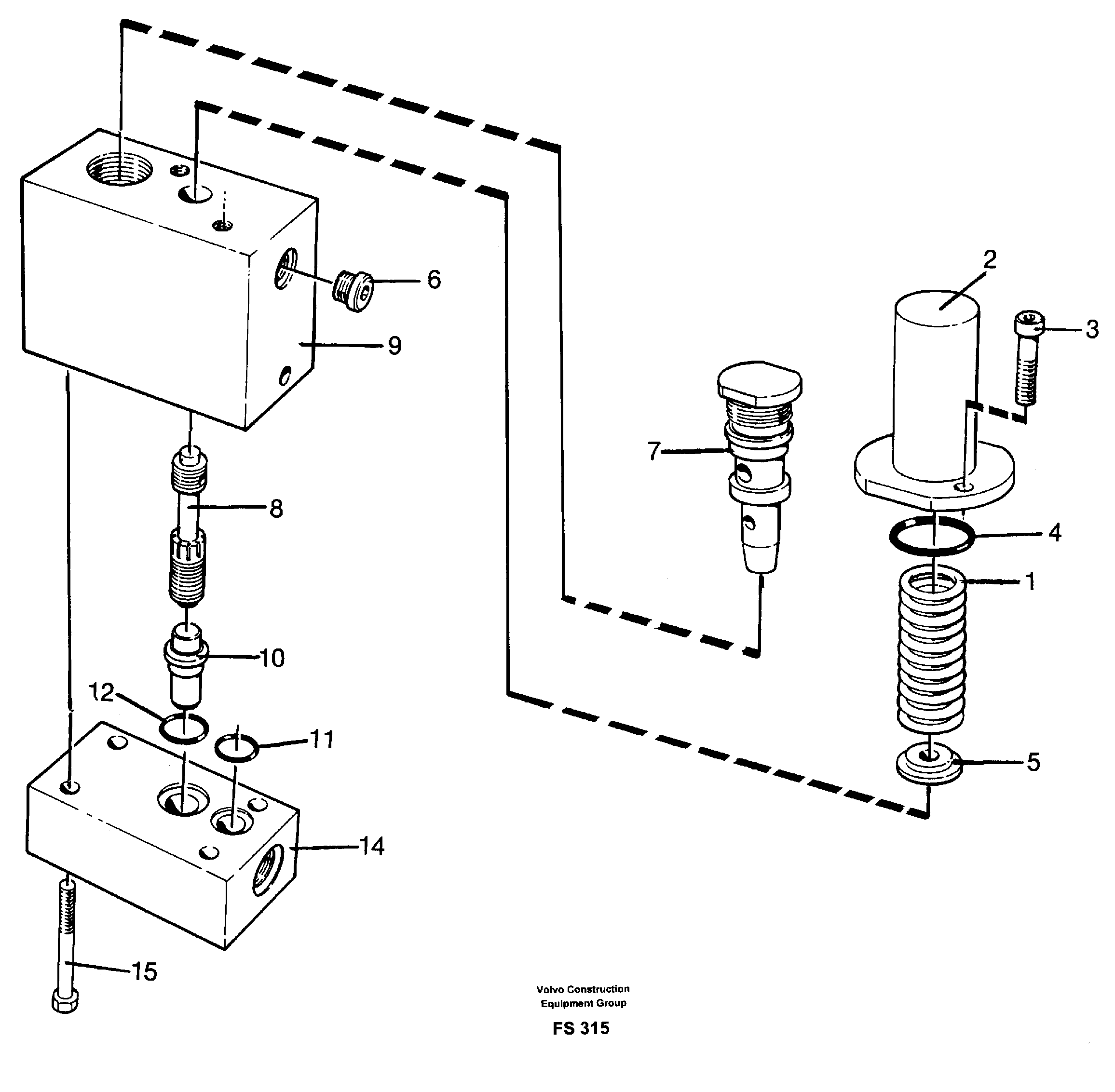 Thermostatic valve — volvo parts diagram
