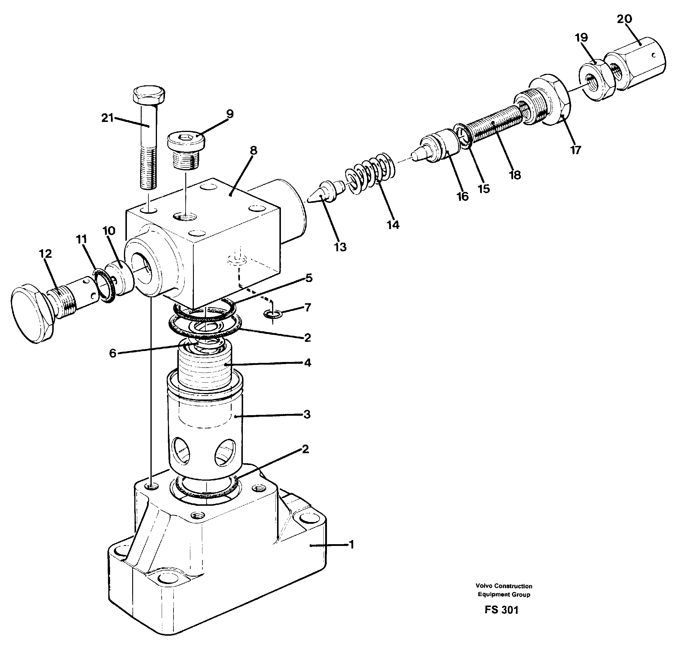 Pressure limiting valve — volvo parts diagram