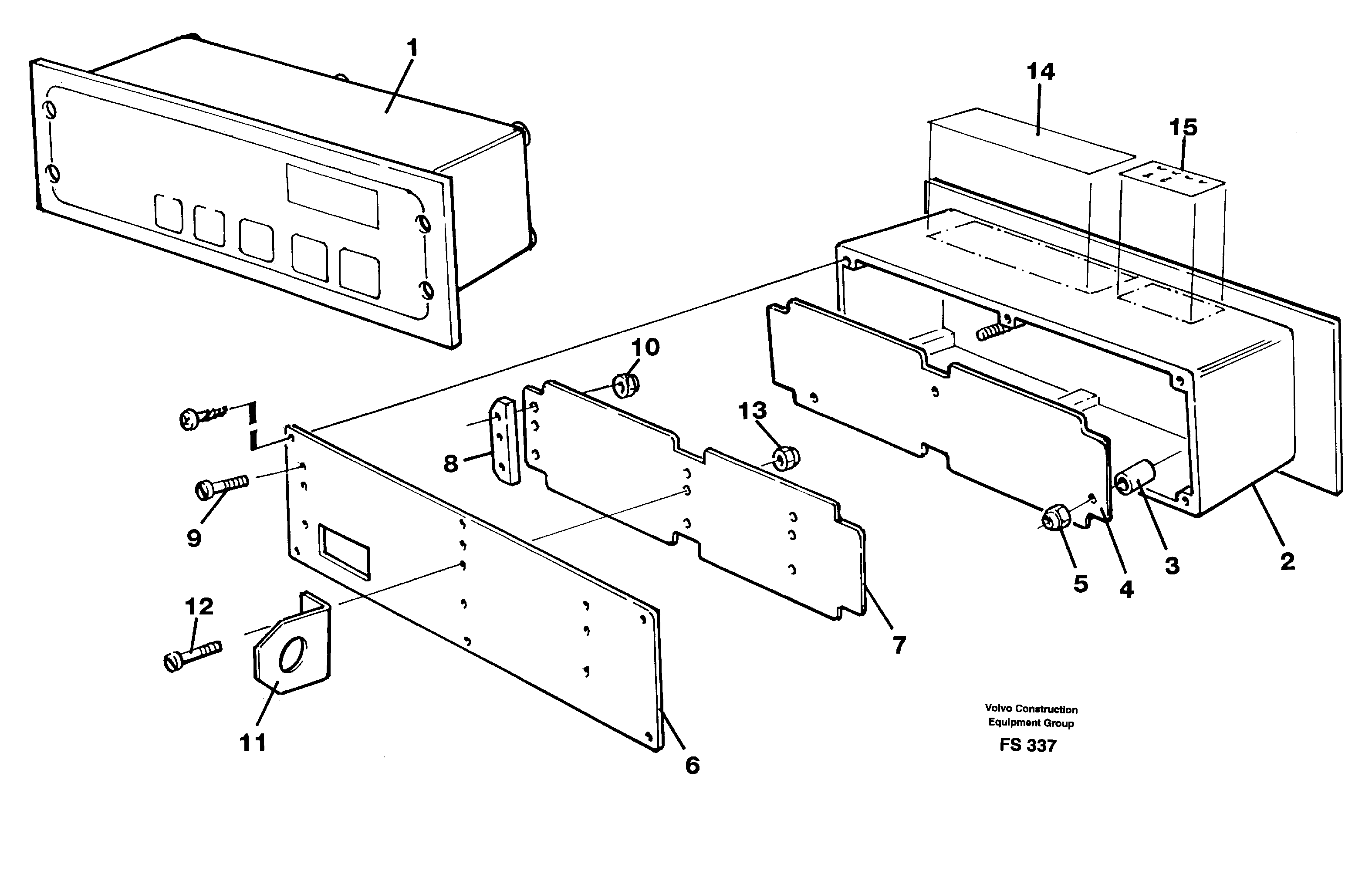 Digital timer  14254336 — volvo parts diagram