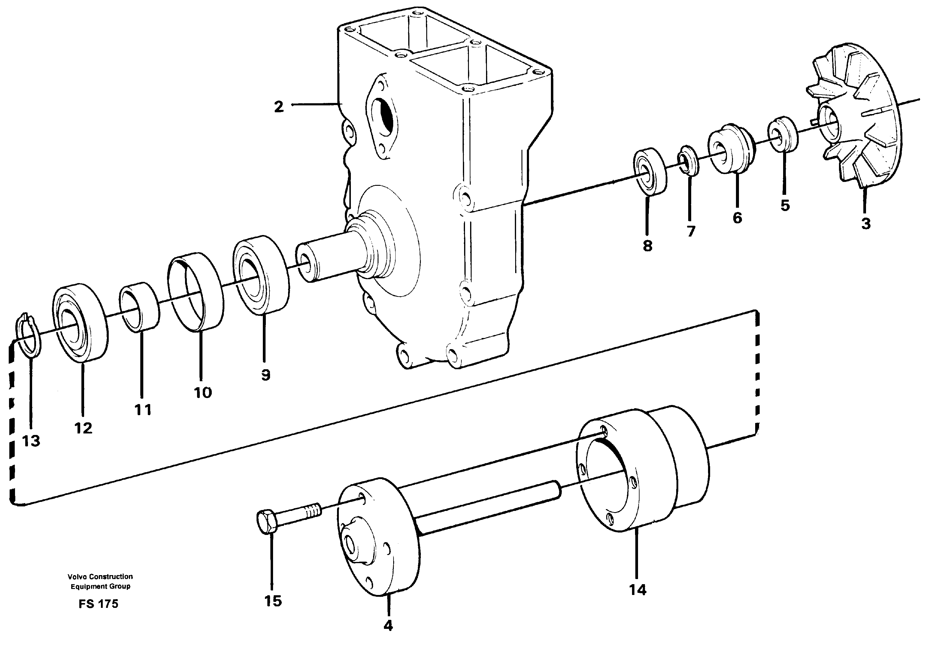 Water pump — volvo parts diagram