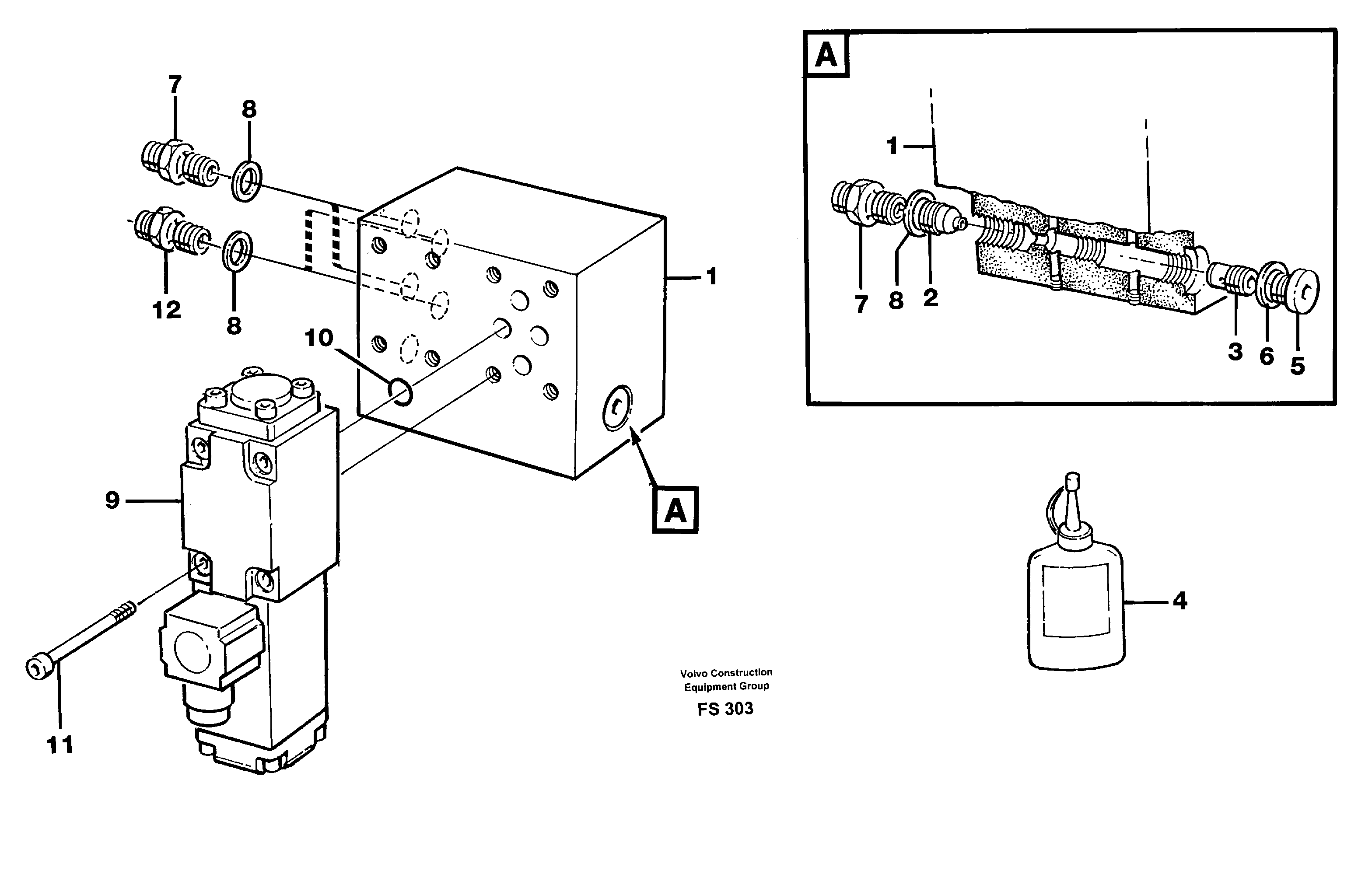 Control unit Hydraulic quickfit  14254589 — volvo parts diagram