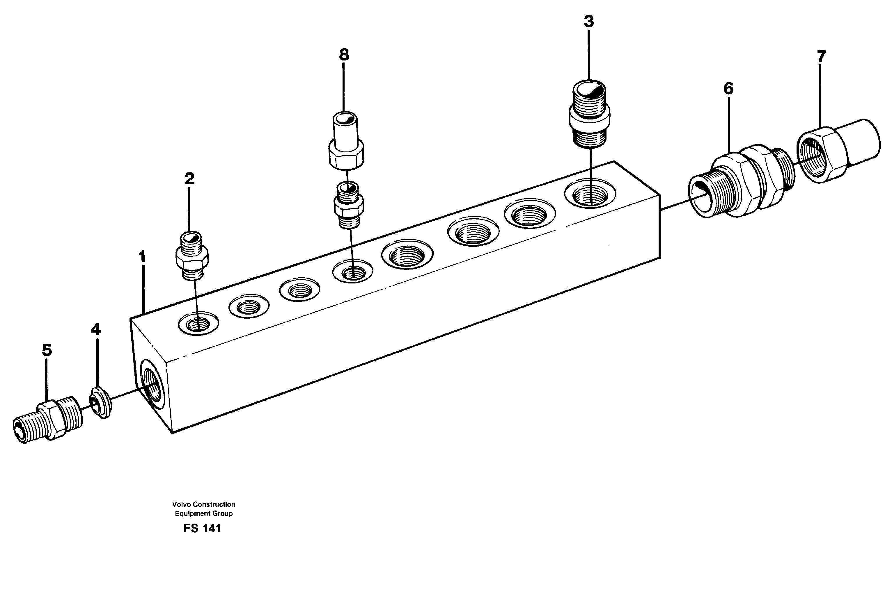 Connection board — volvo parts diagram