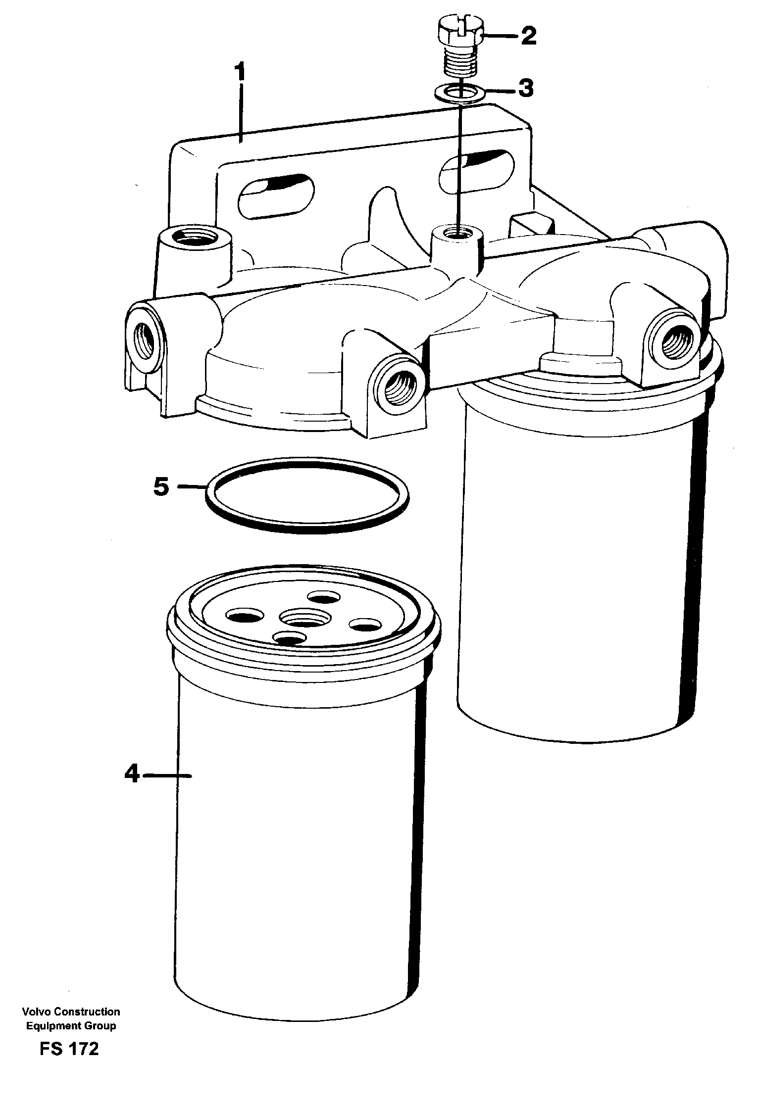 Fuel filter — volvo parts diagram