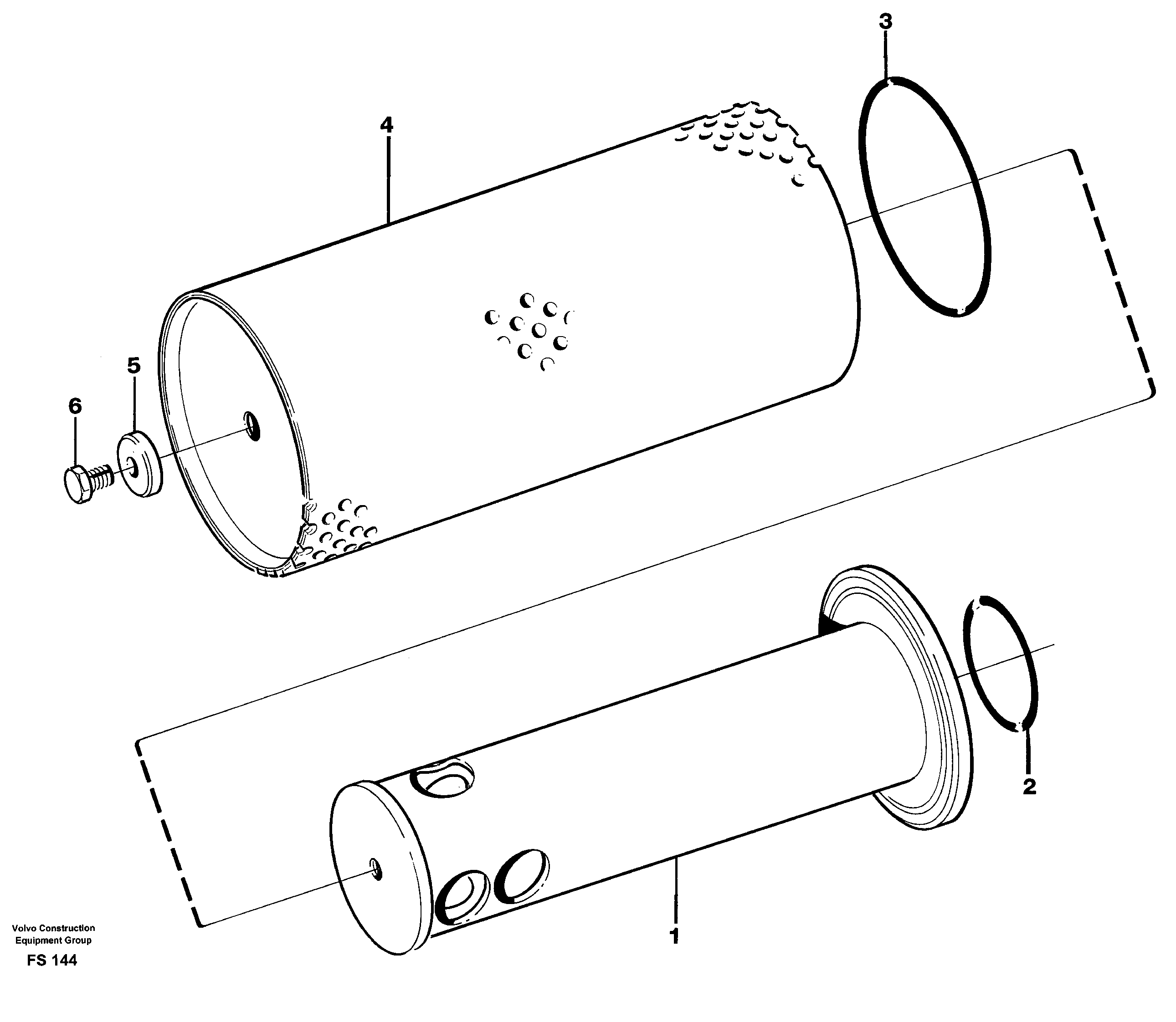 Return strainer — volvo parts diagram
