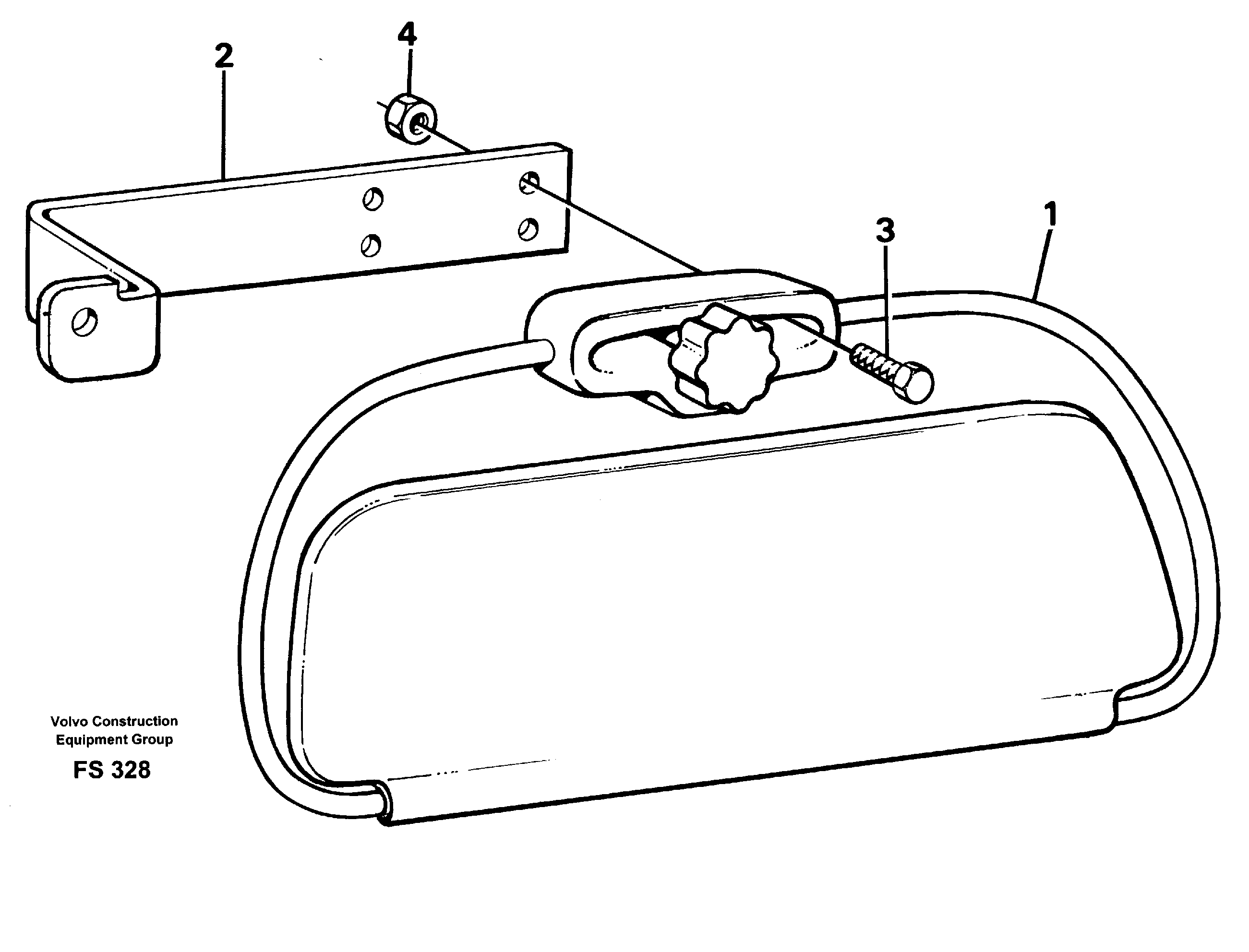 Sun visor - internal and external  14247059 — volvo parts diagram