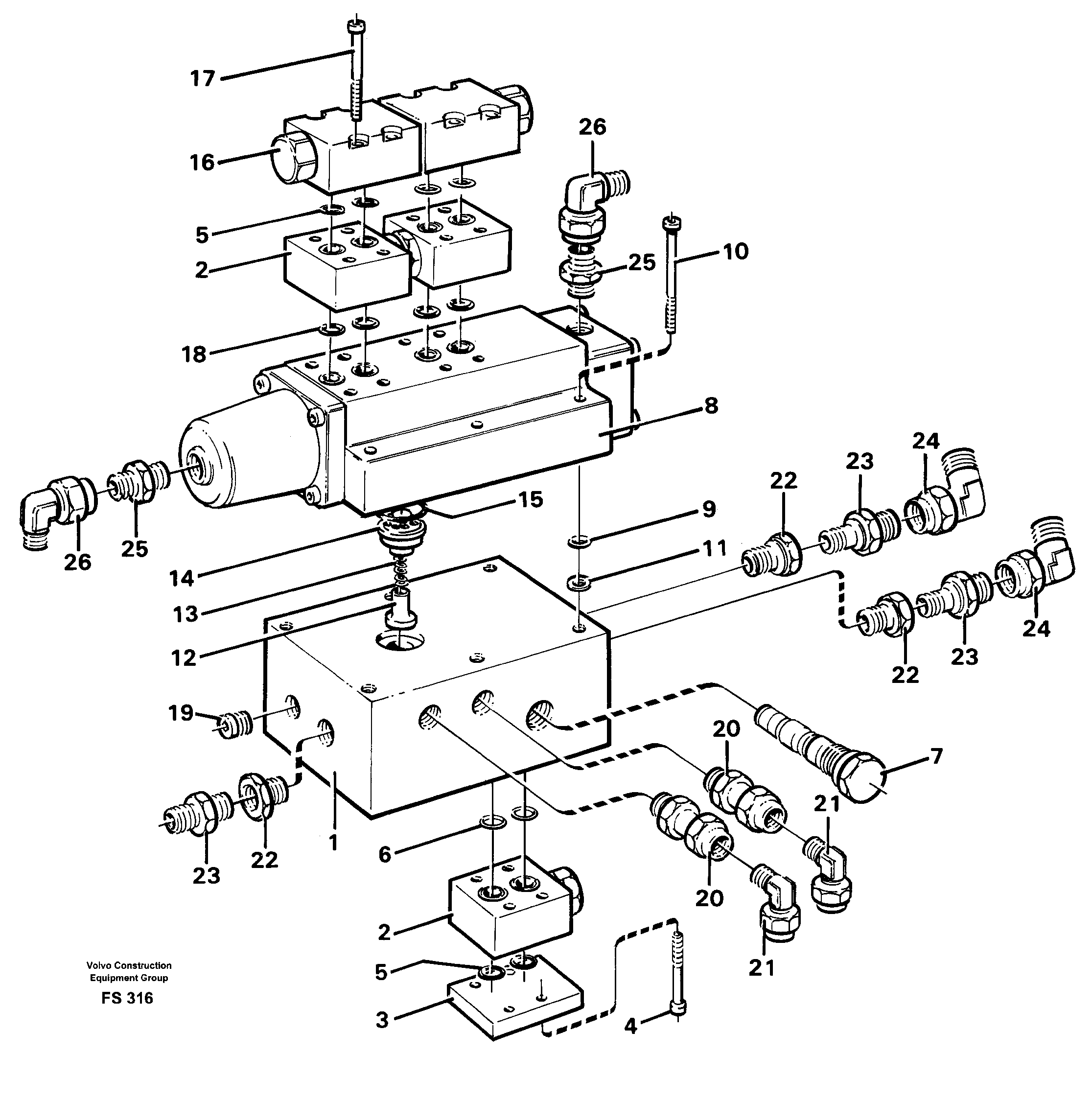 Valve housing — volvo parts diagram
