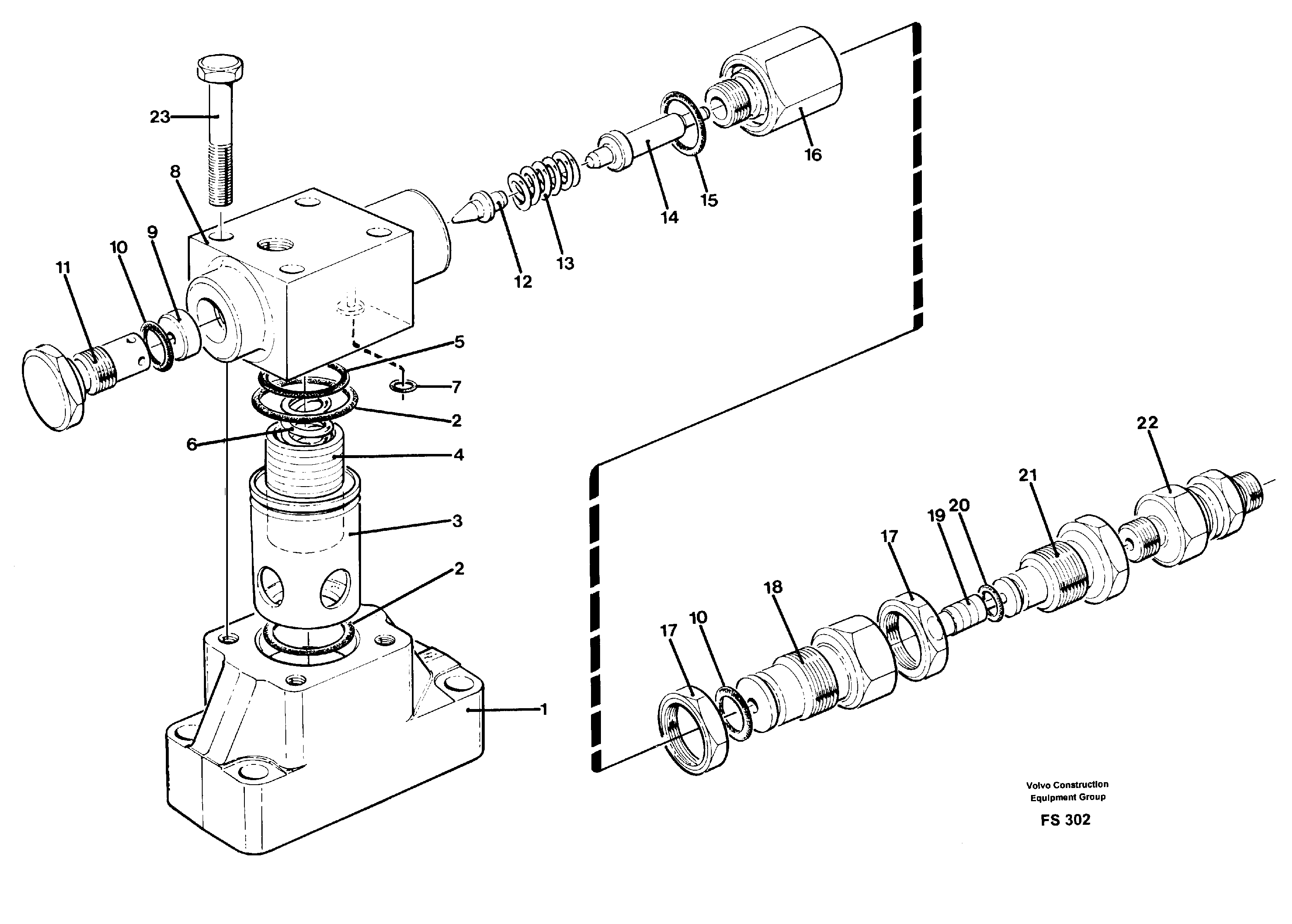 Pressure limiting valve for 2 pressure levels — volvo parts diagram