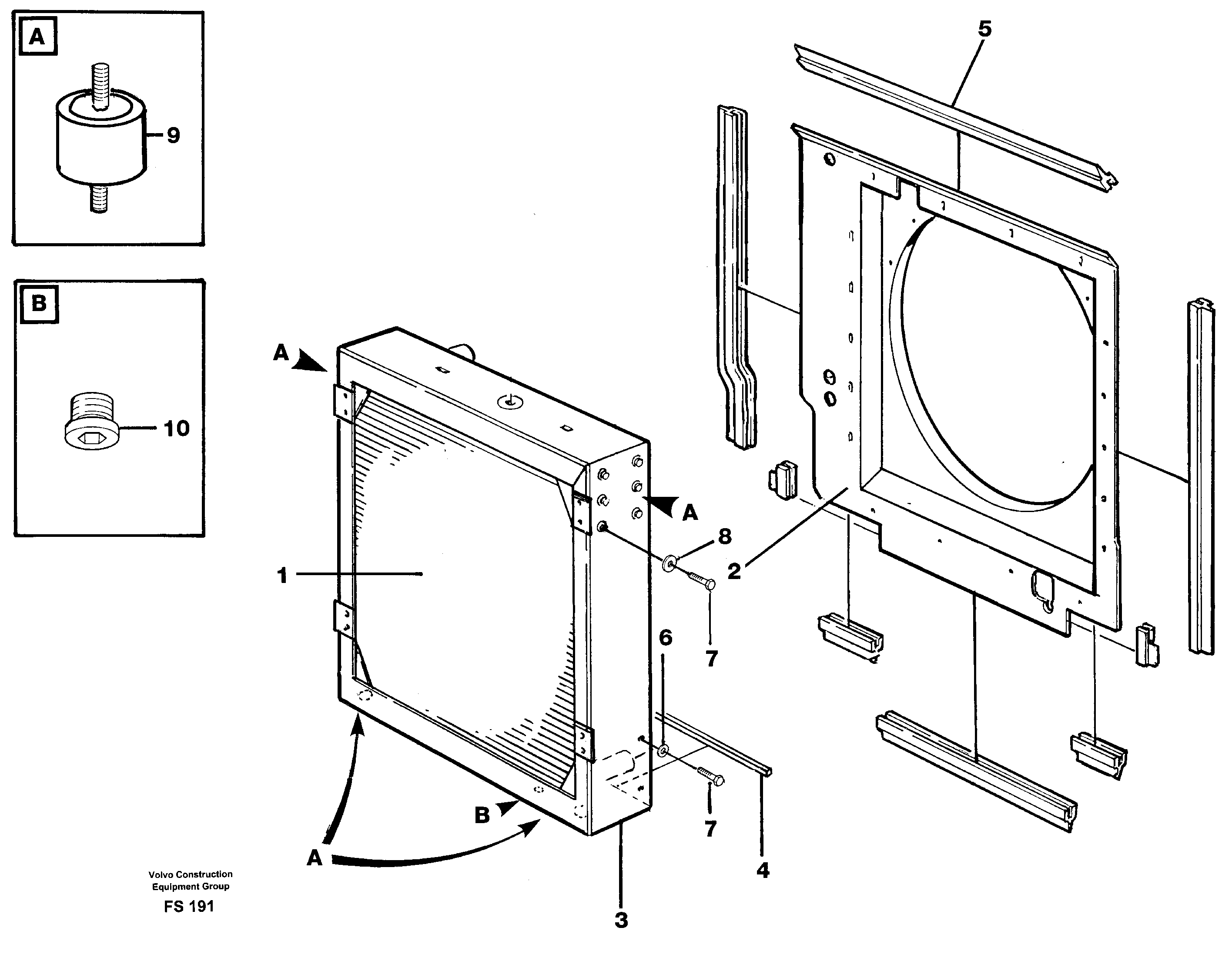 Radiator — volvo parts diagram