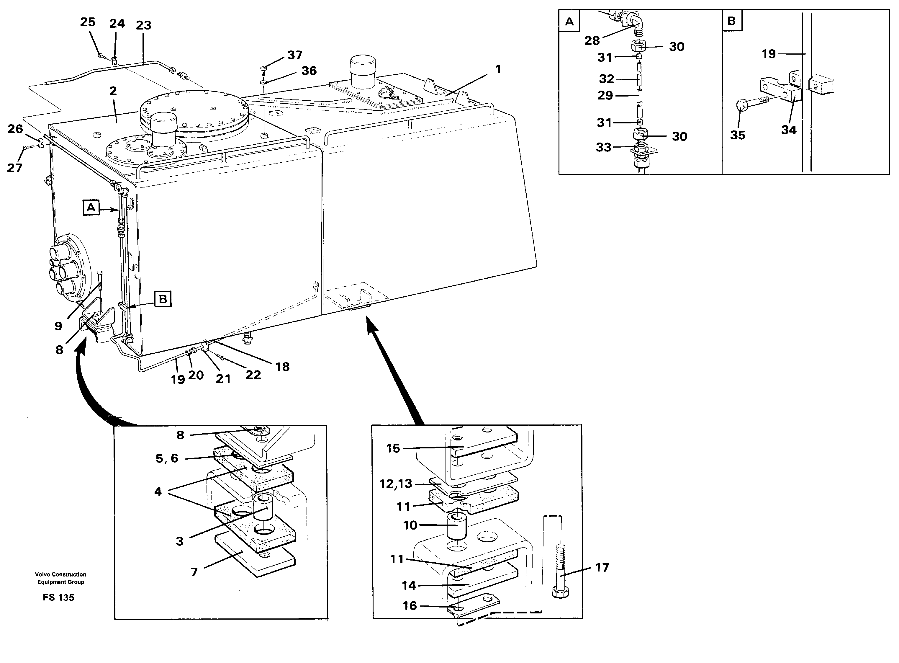Tanks — volvo parts diagram