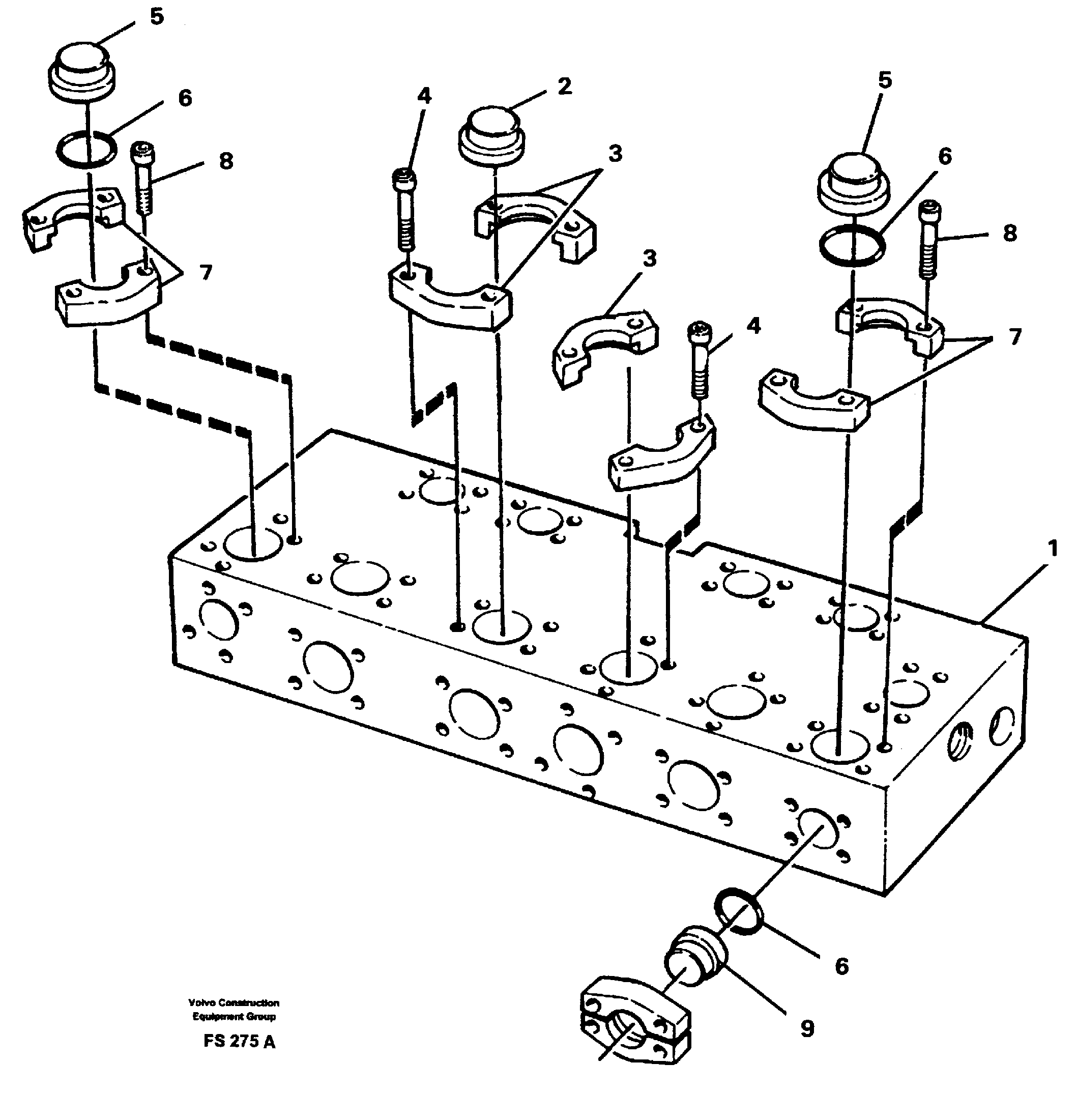 Connection board — volvo parts diagram