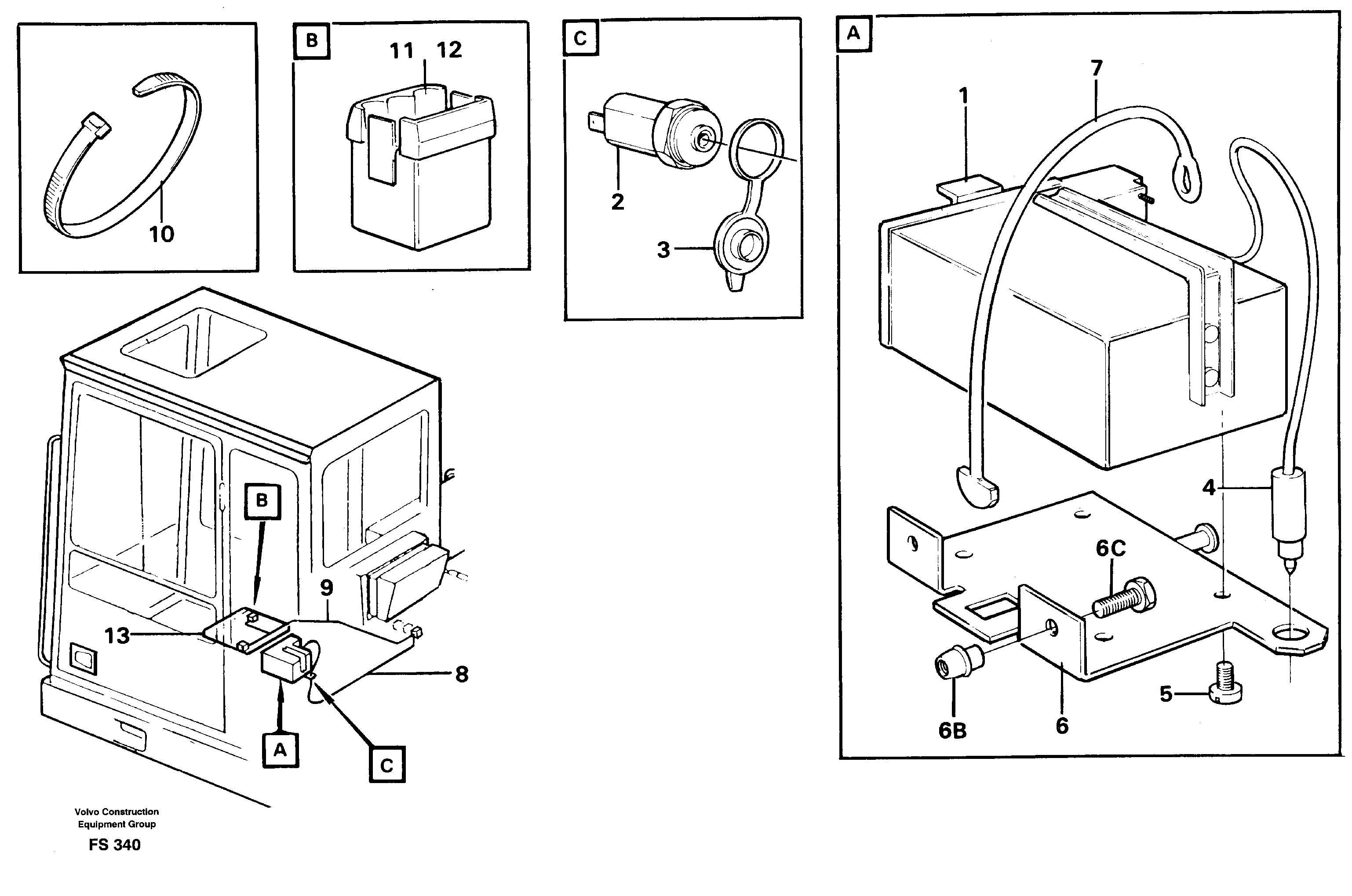 Lunch box heater  14254176 — volvo parts diagram