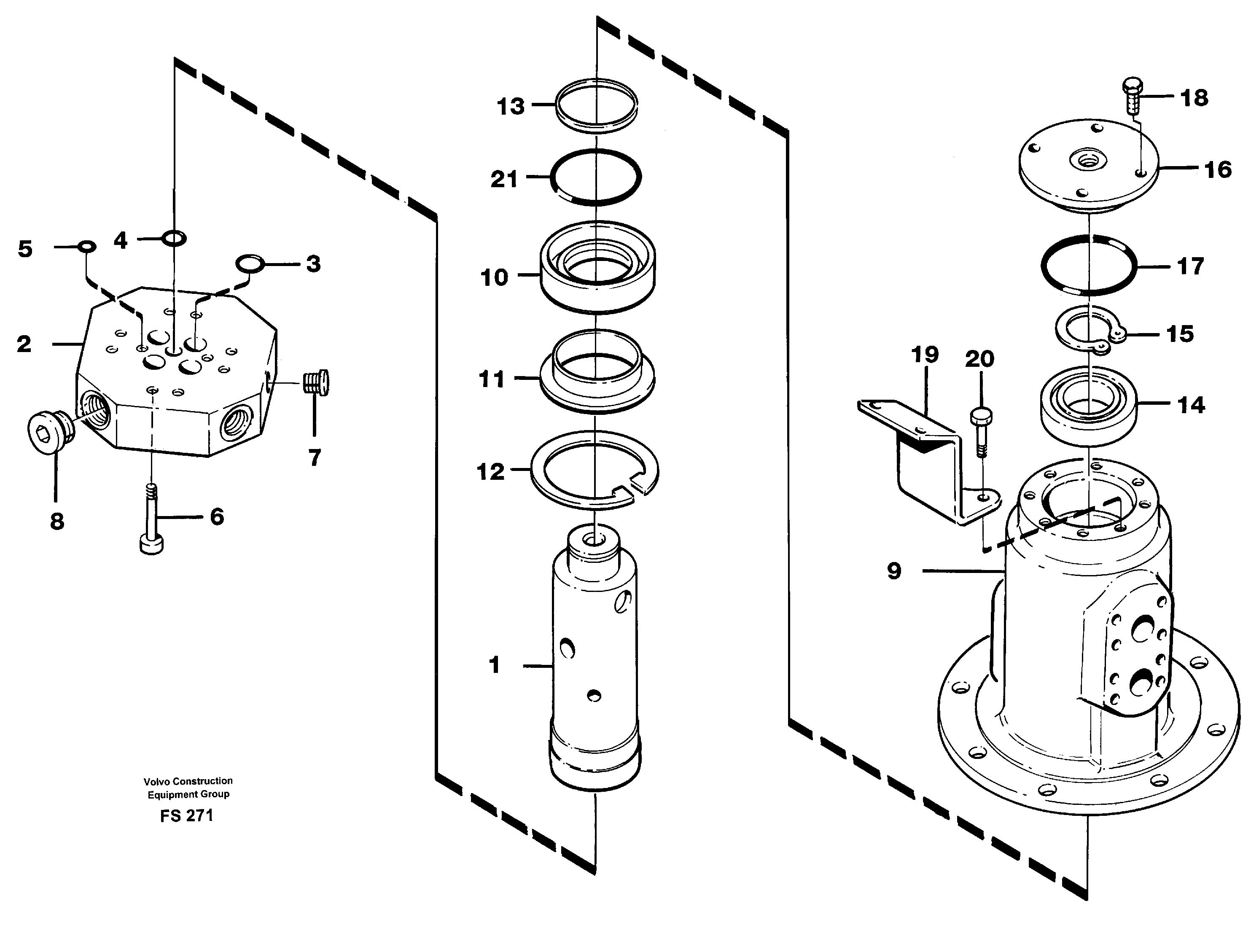Turning joint — volvo parts diagram