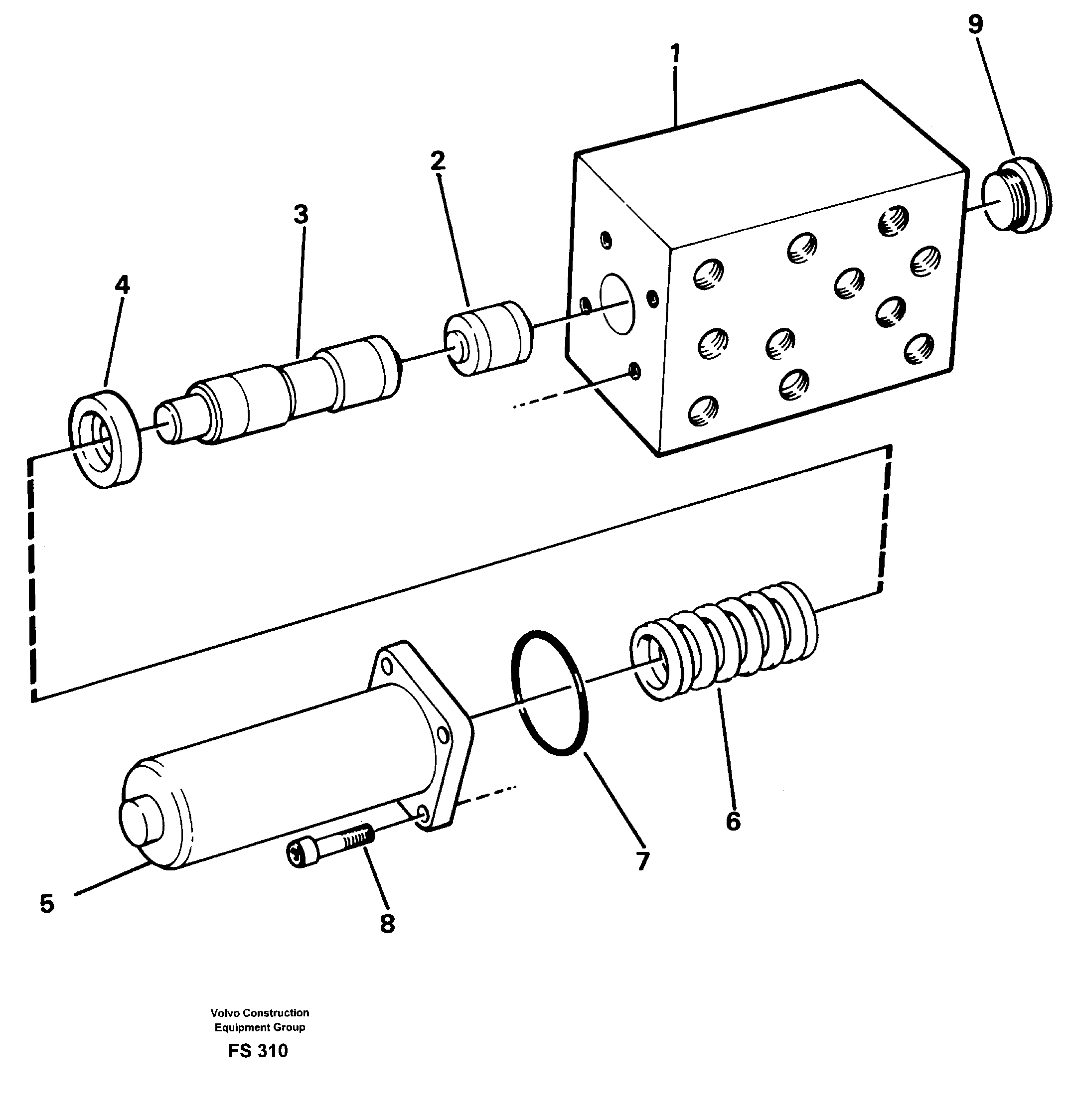 Valve, circuit body and return valve — volvo parts diagram