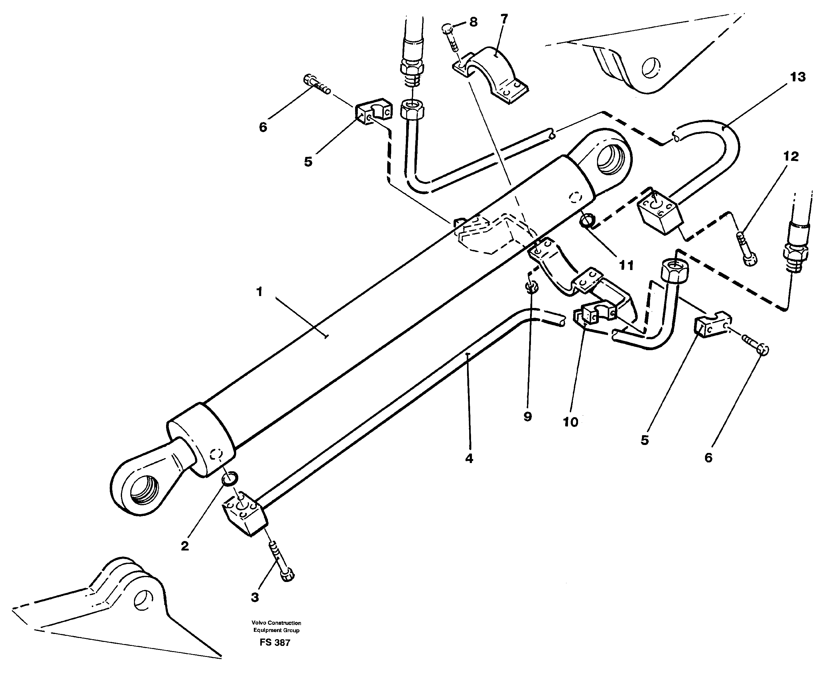 Hand. equip. three-piecesboom 7.0 m/dipper 4.37 m/jib 3.25 m  14259559 — volvo parts diagram