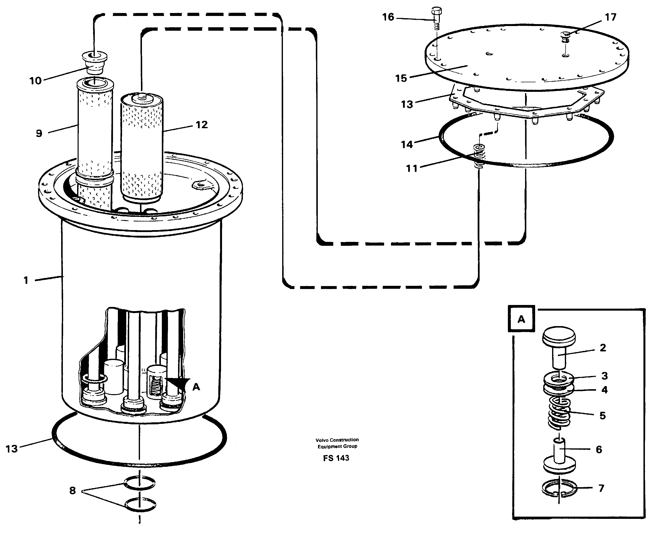 Filter box — volvo parts diagram