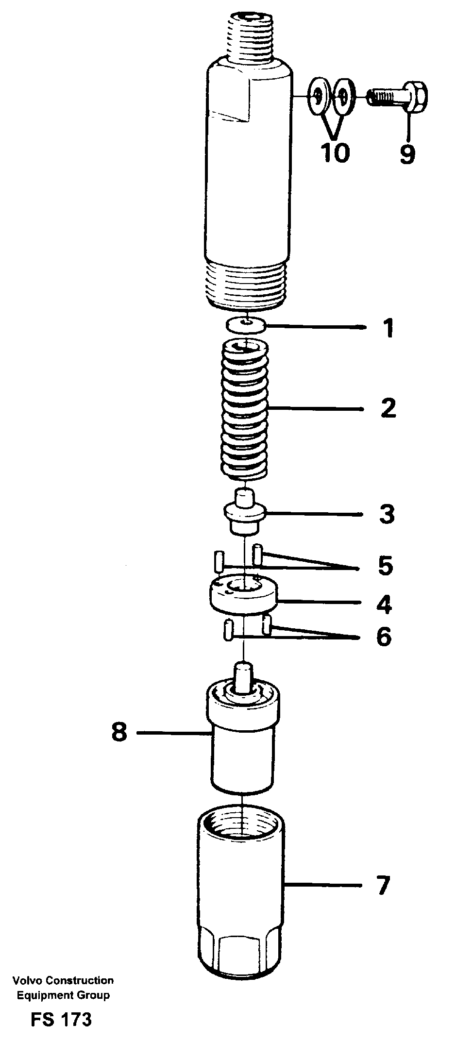 Injector — volvo parts diagram