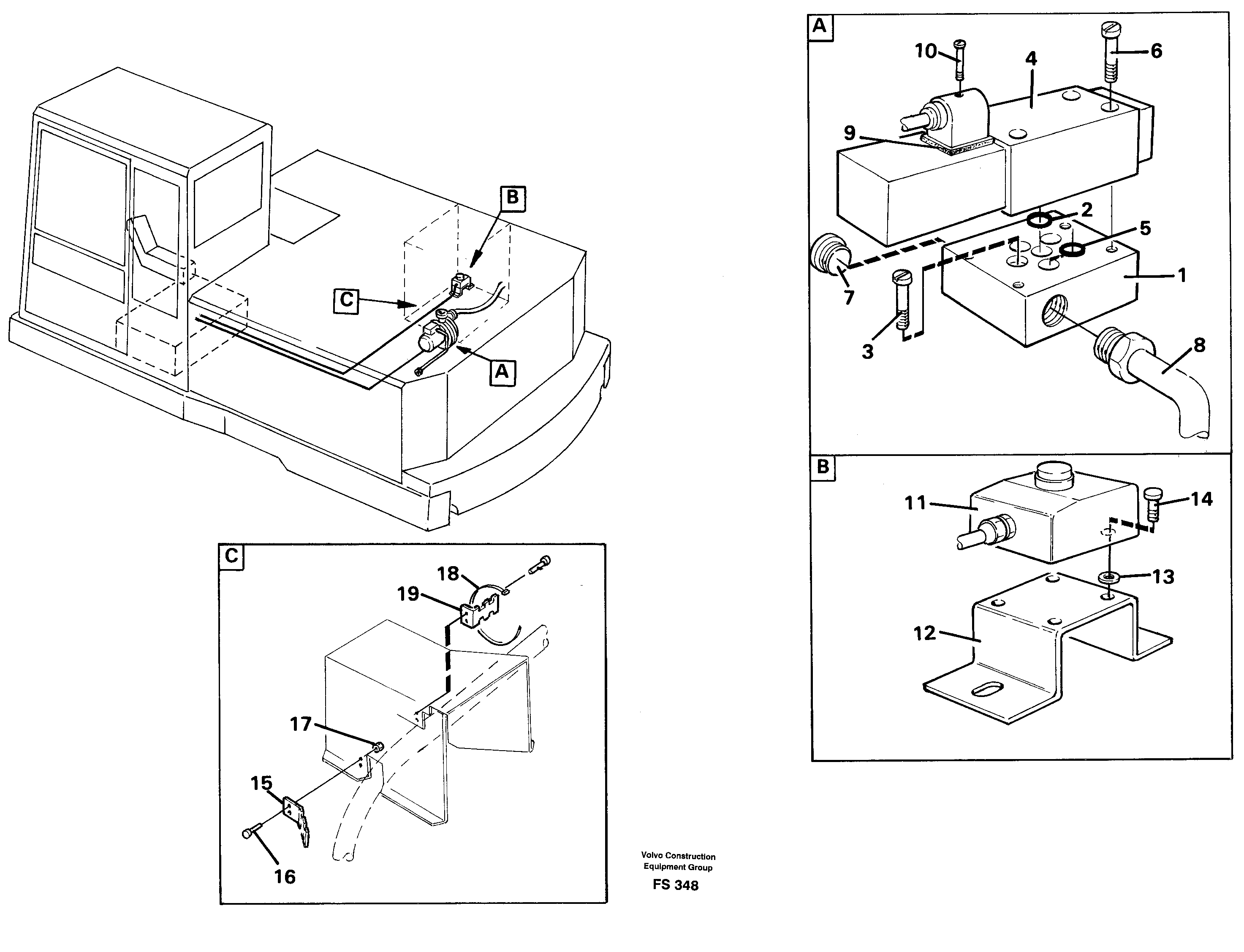 Overfilling guard  14259800 — volvo parts diagram