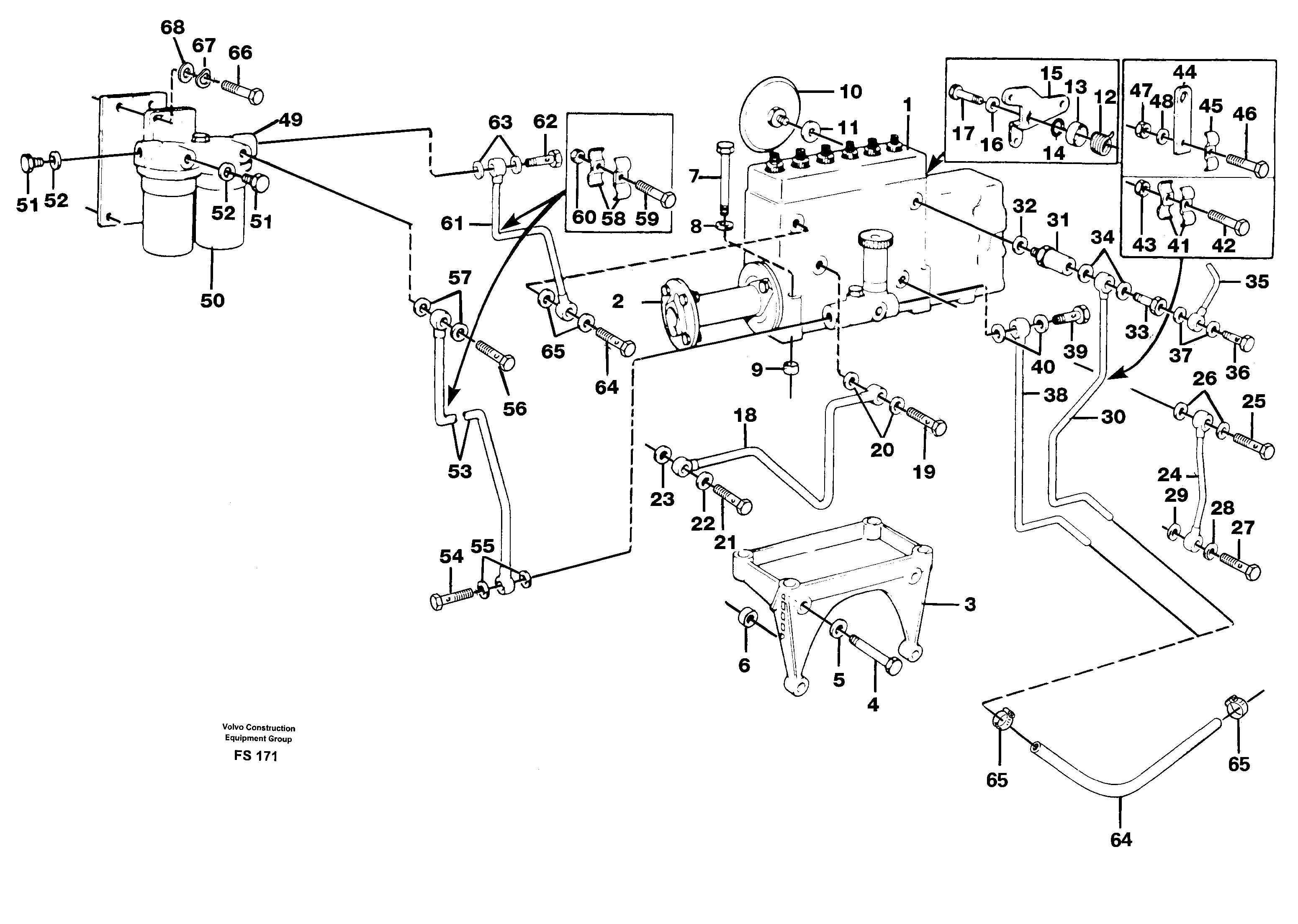 Fuel system — volvo parts diagram