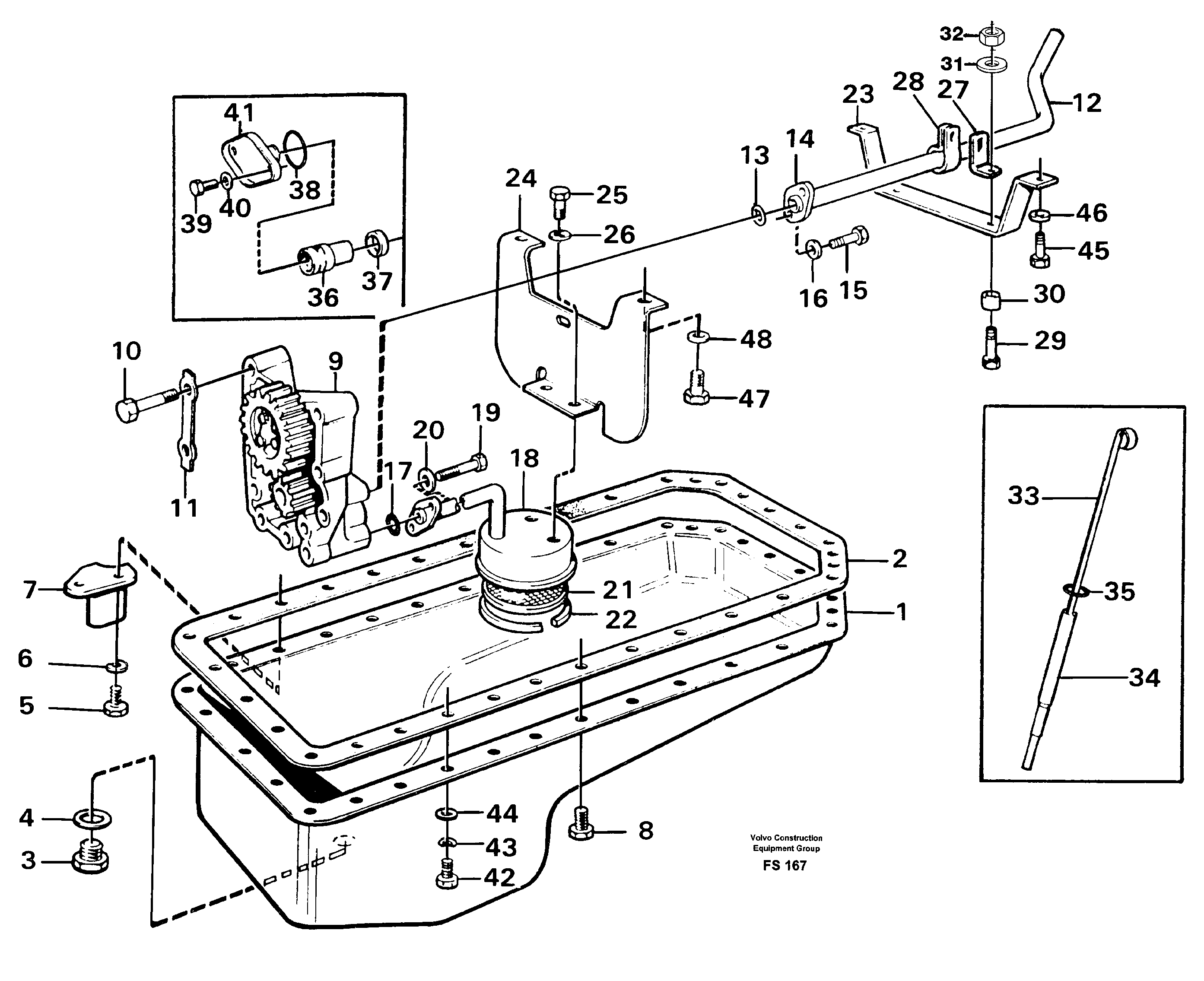Lubricating-oil system — volvo parts diagram