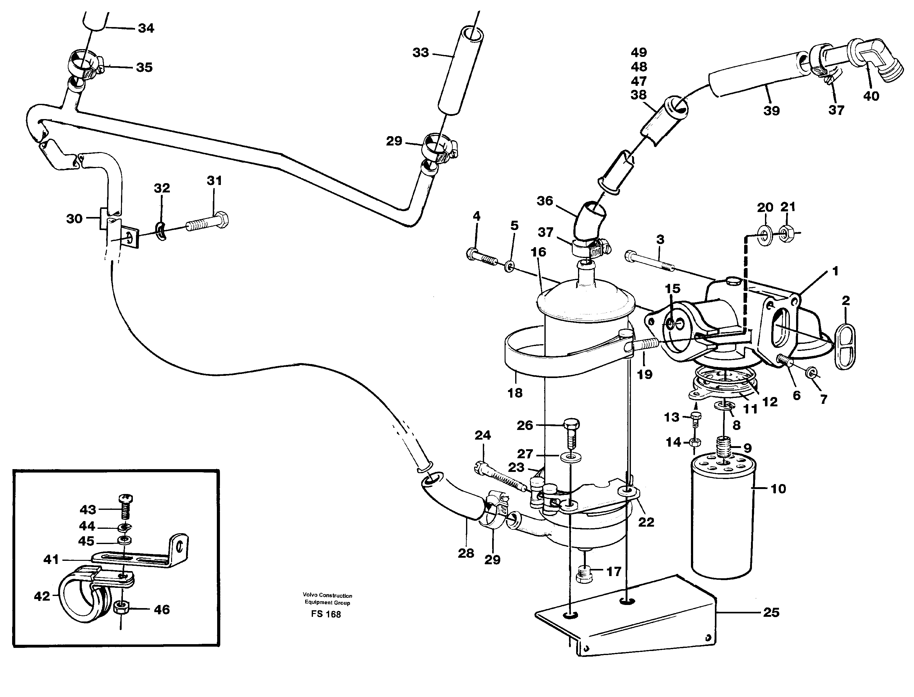 Oil cooler — volvo parts diagram