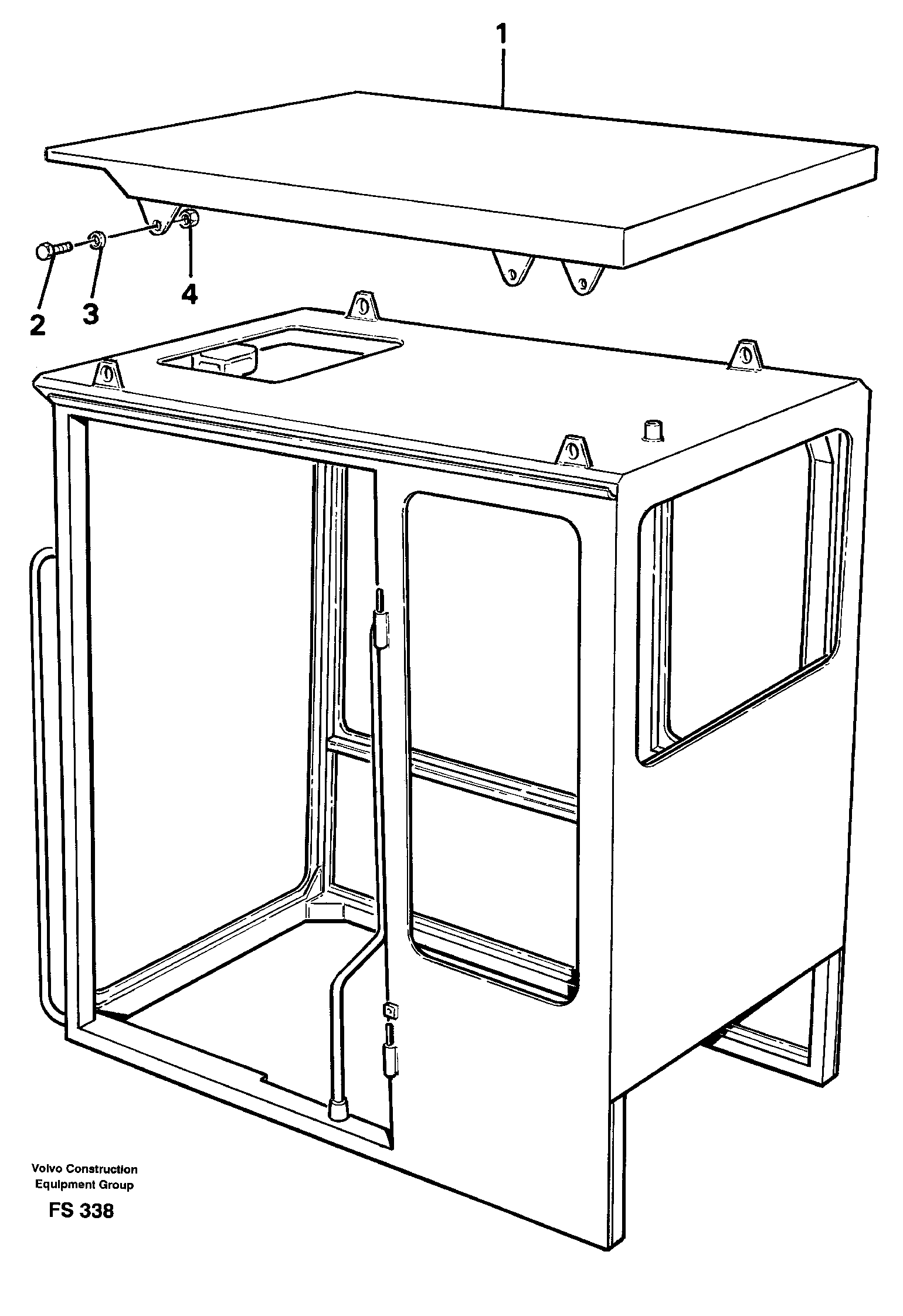 Tropic roof  14244816 — volvo parts diagram