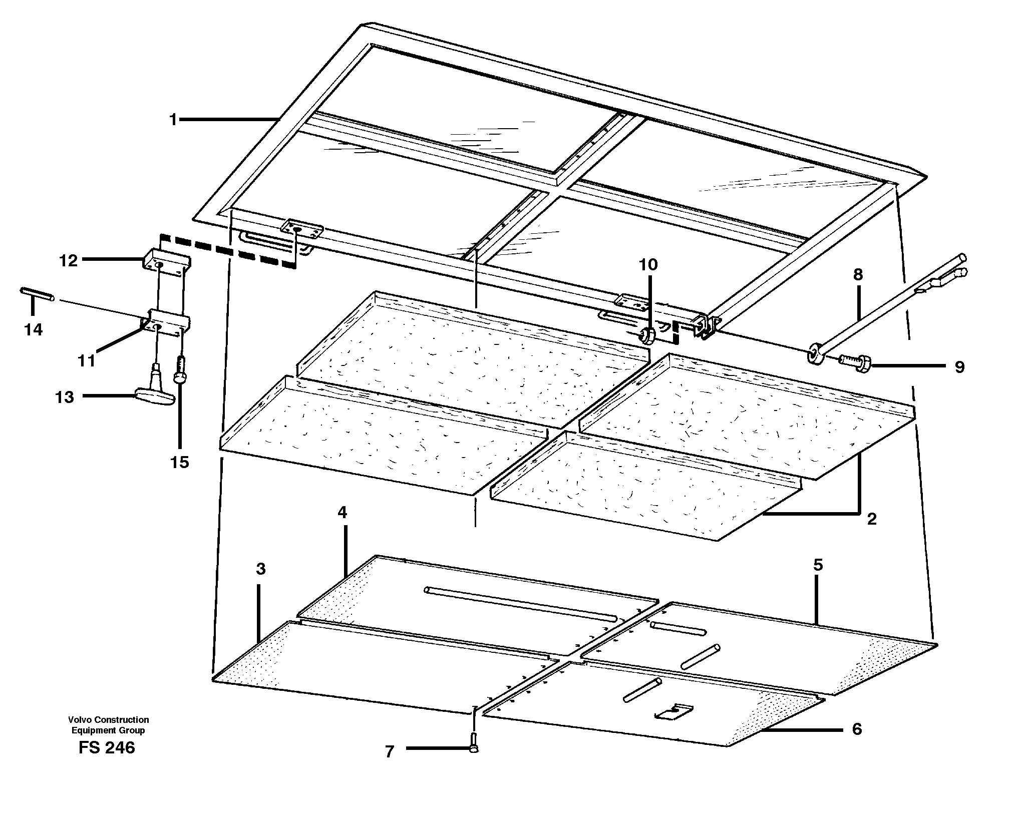Hutch over engine — volvo parts diagram