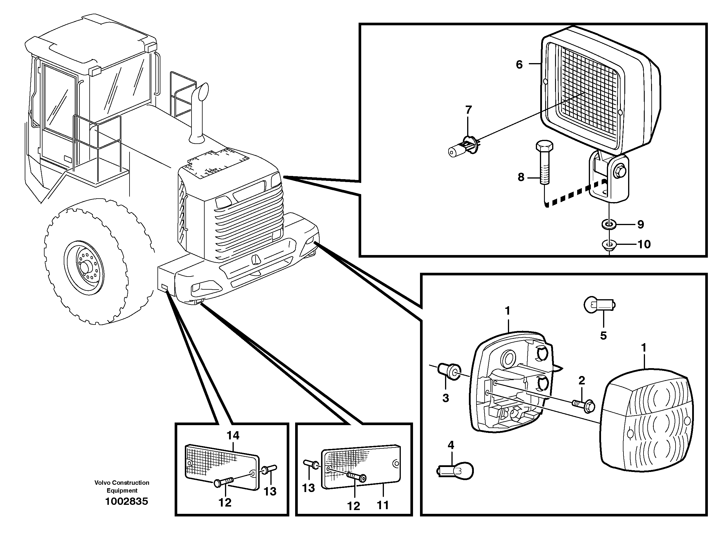 Lighting, rear — volvo parts diagram