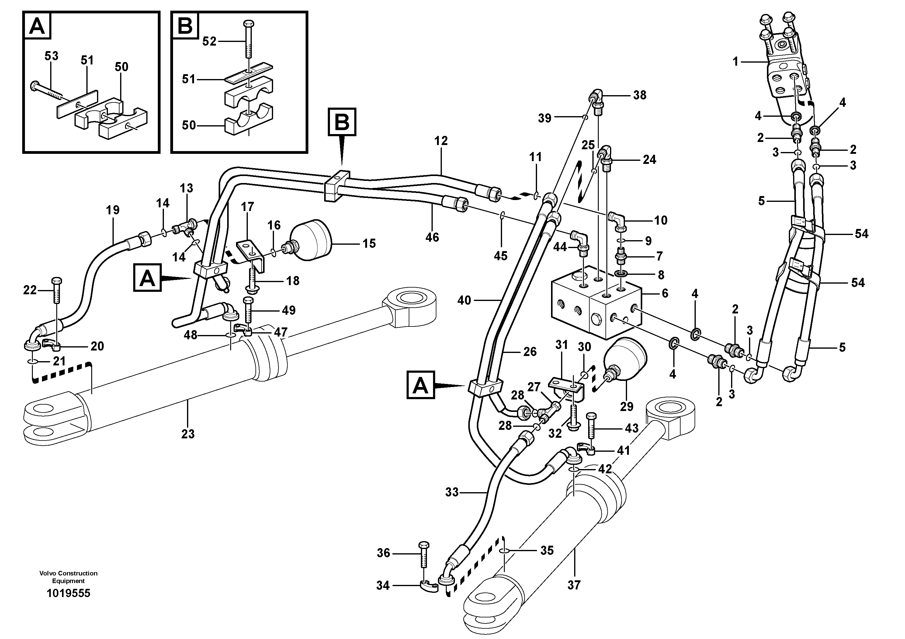 Steering system — volvo parts diagram