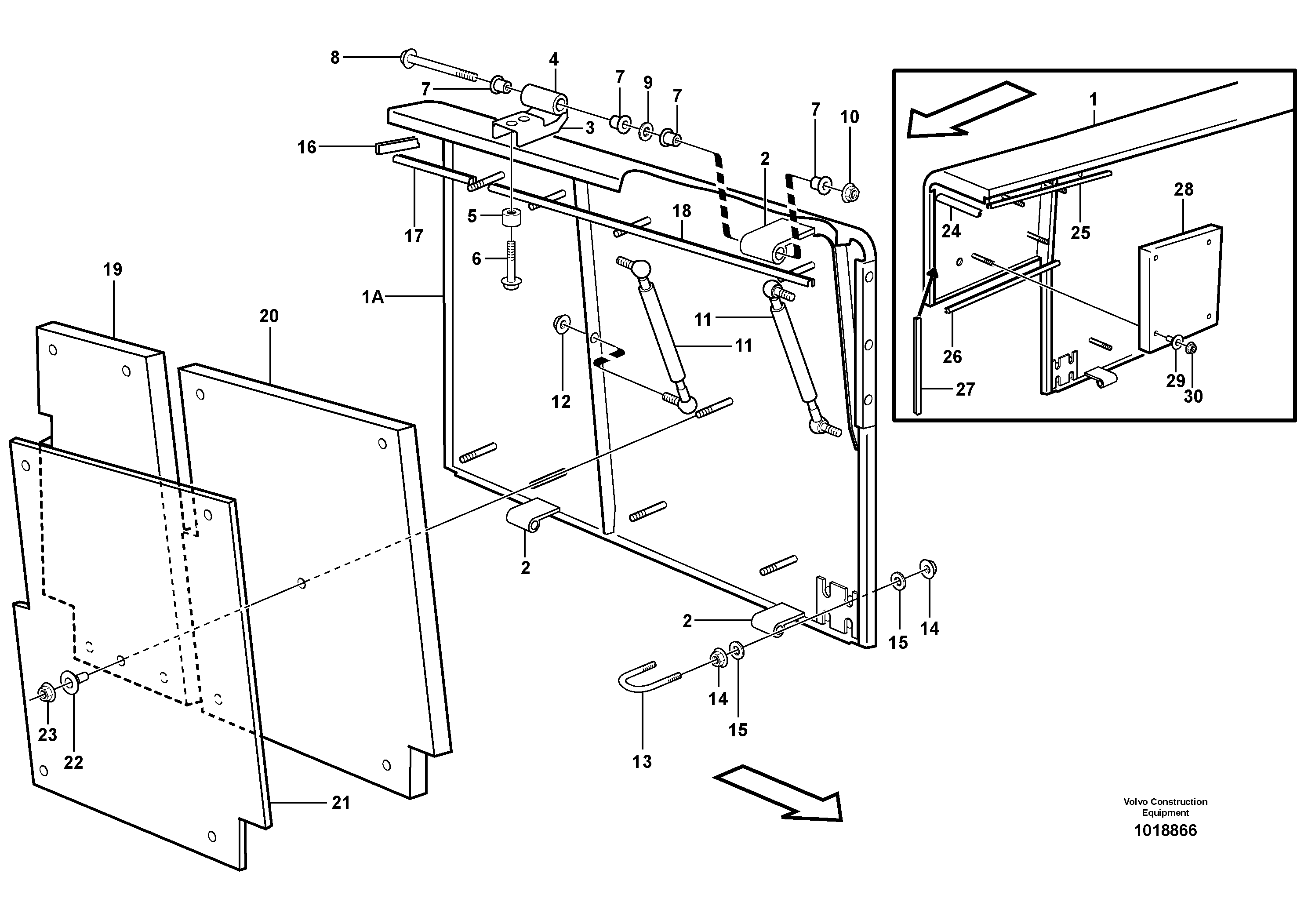 Side hatches — volvo parts diagram