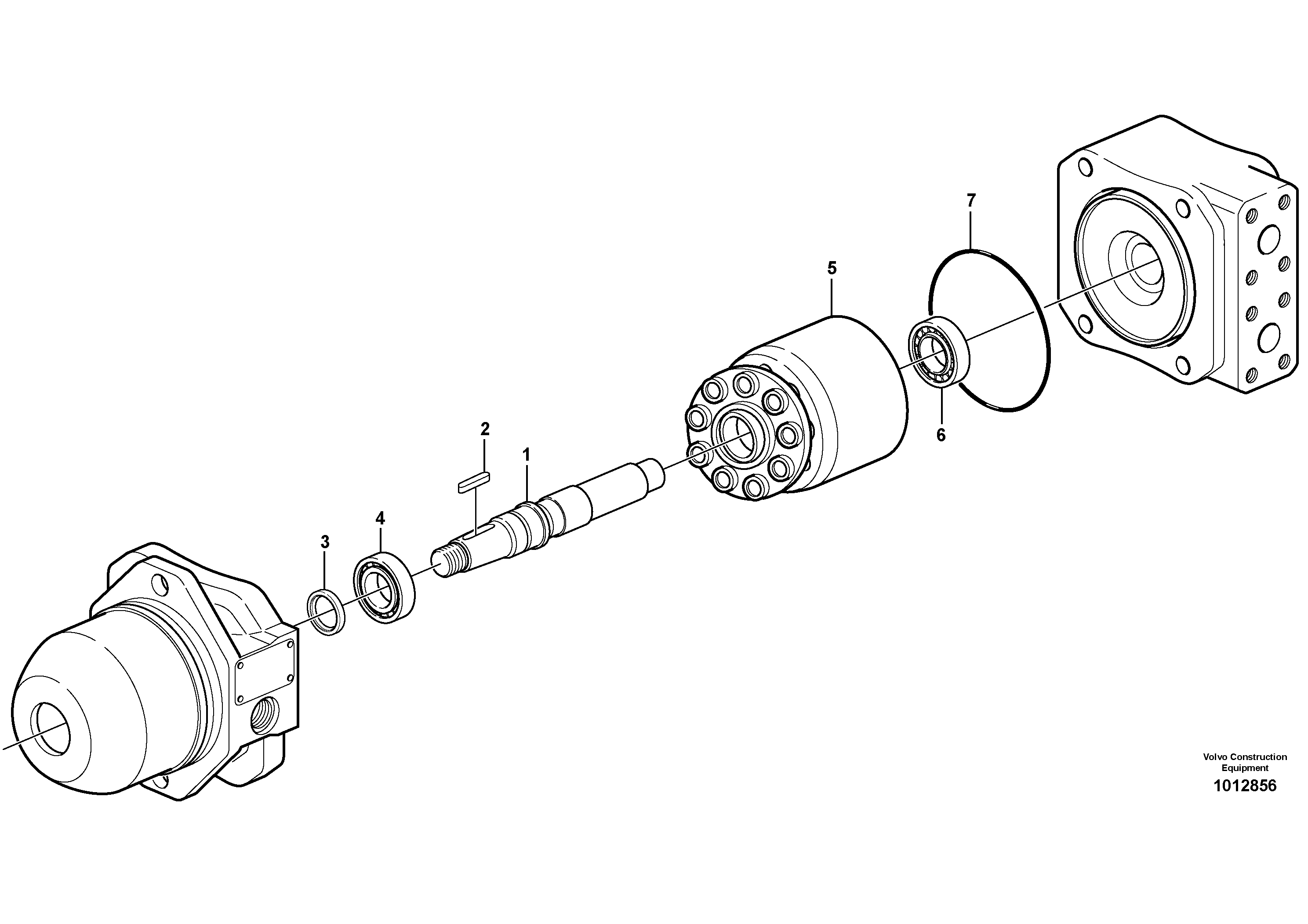 Hydraulic motor.  33839, 83562 — volvo parts diagram