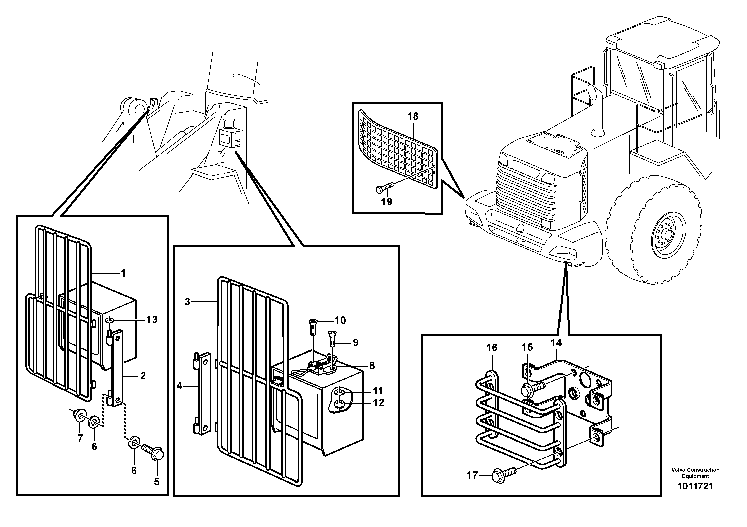 Protection for lighting.  80076, 82229, 91585 — volvo parts diagram