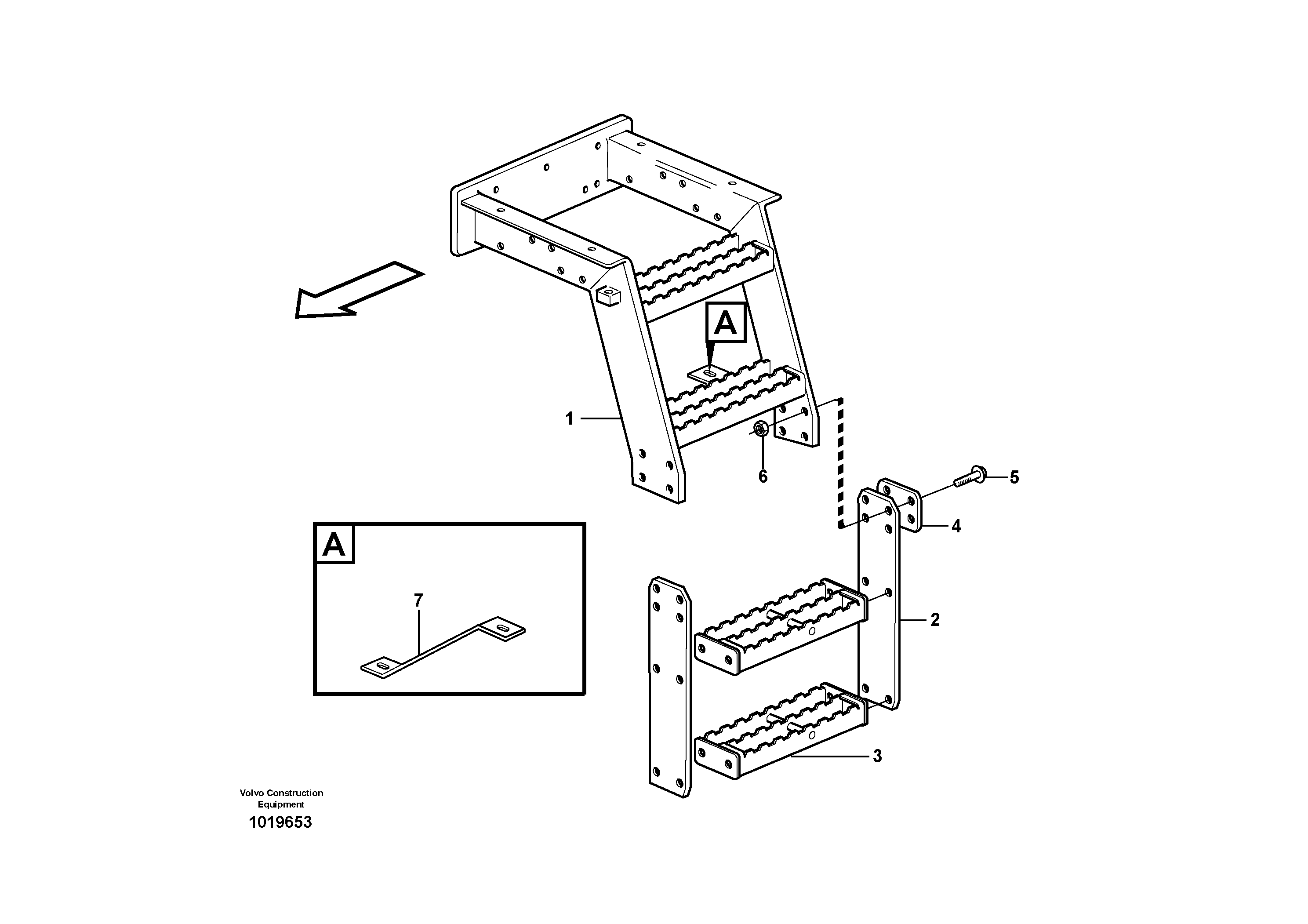 Running board.  82299 — volvo parts diagram