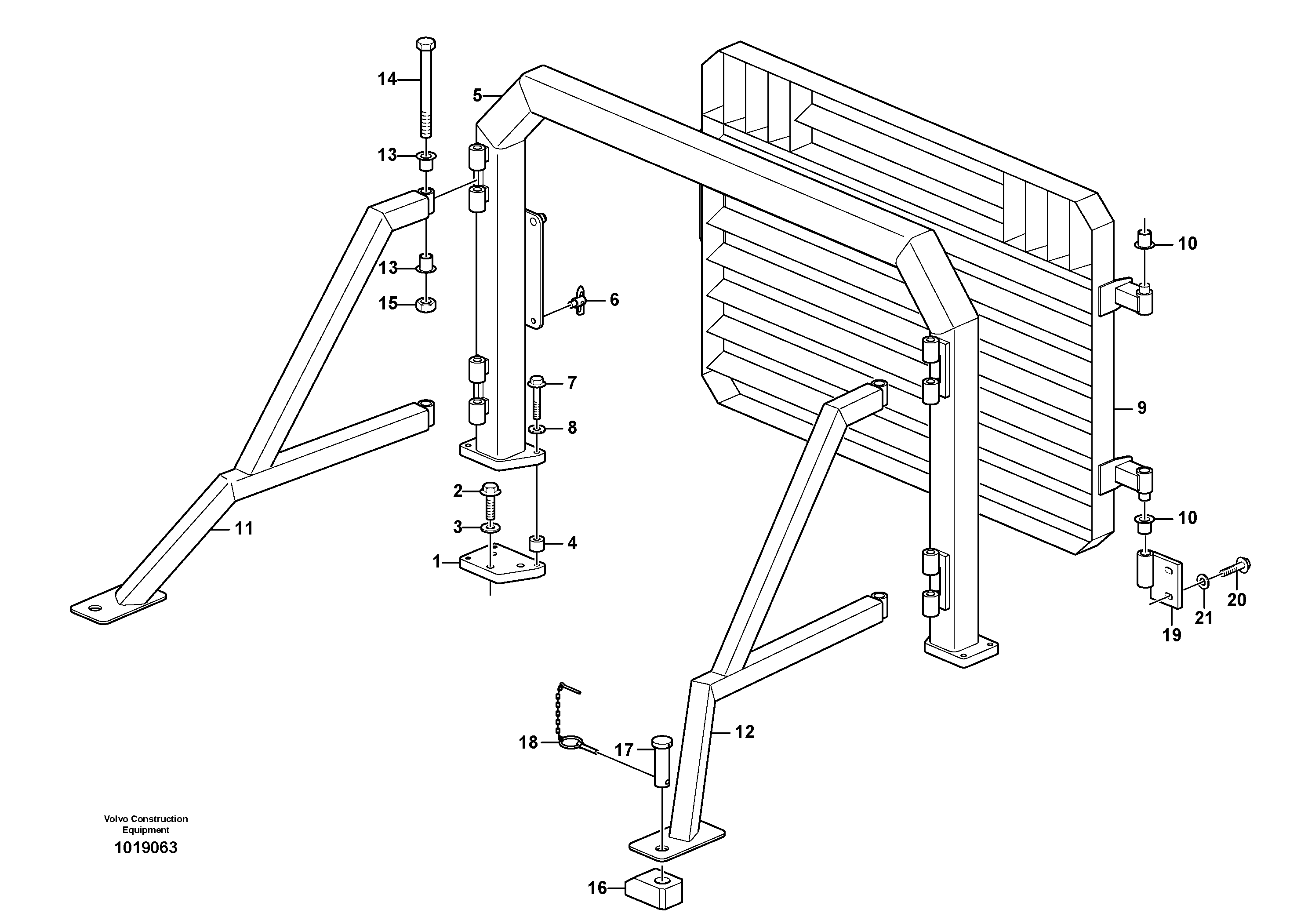 Radiator, kylare.  83165 — volvo parts diagram