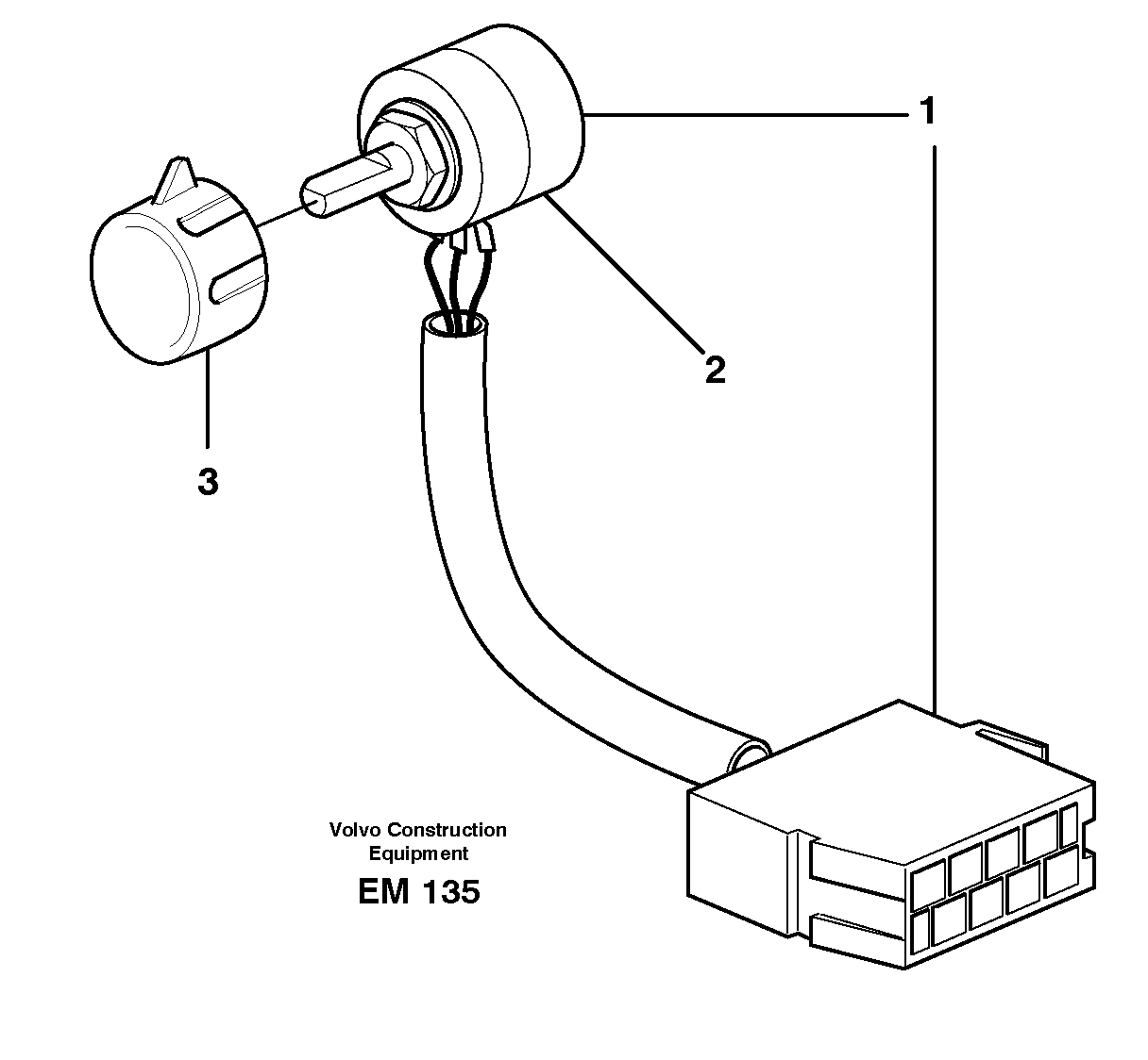 Hand throttle control.  80520 — volvo parts diagram