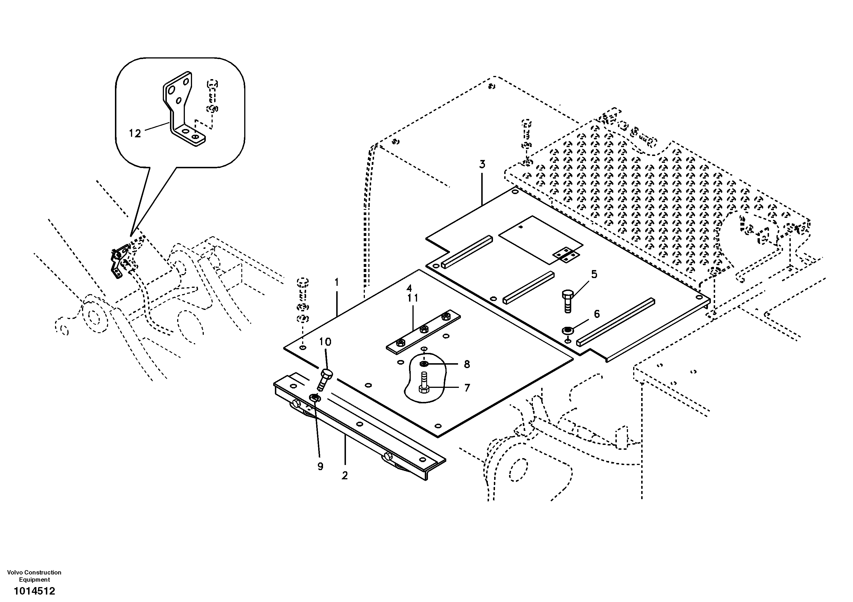 Protecting plate, Forestry — volvo parts diagram