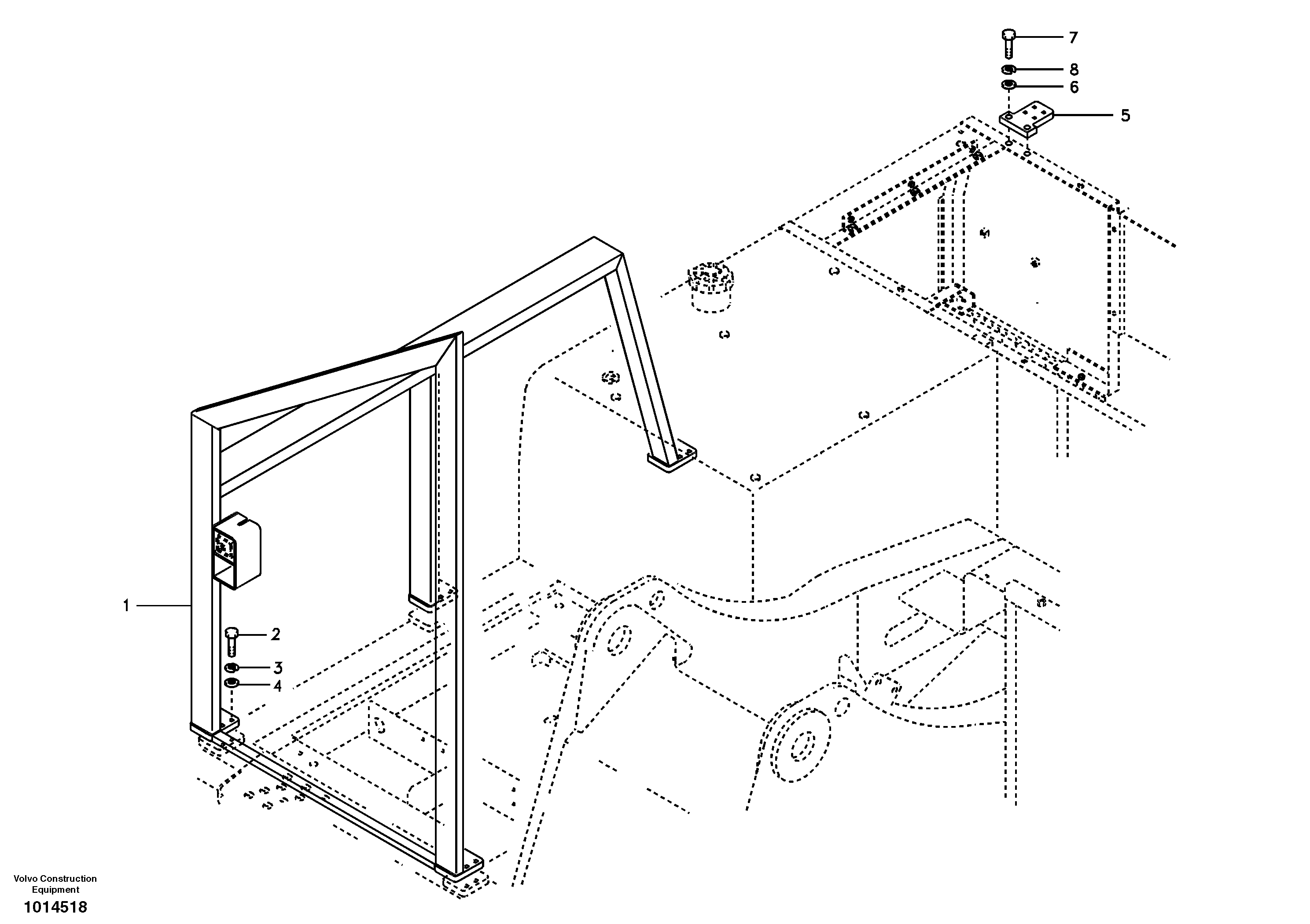 Upper protection, Forestry — volvo parts diagram