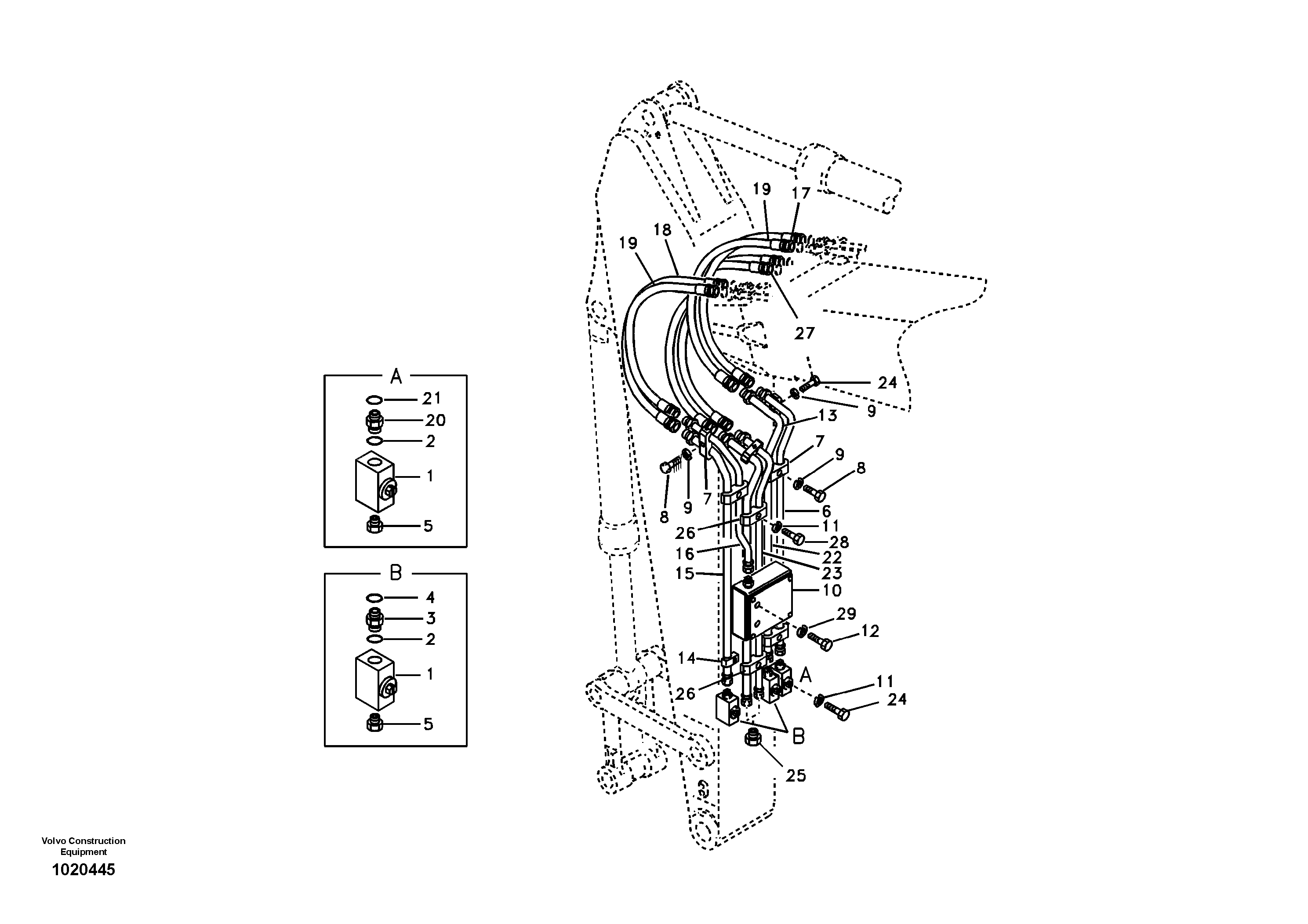 Working hydraulic, Forestry — volvo parts diagram