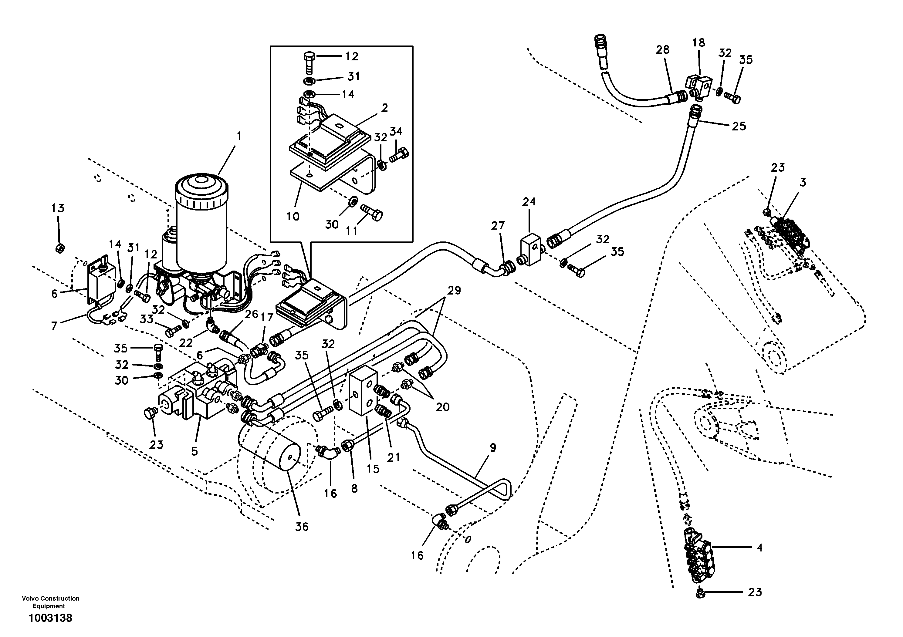 Automatic lubrication — volvo parts diagram