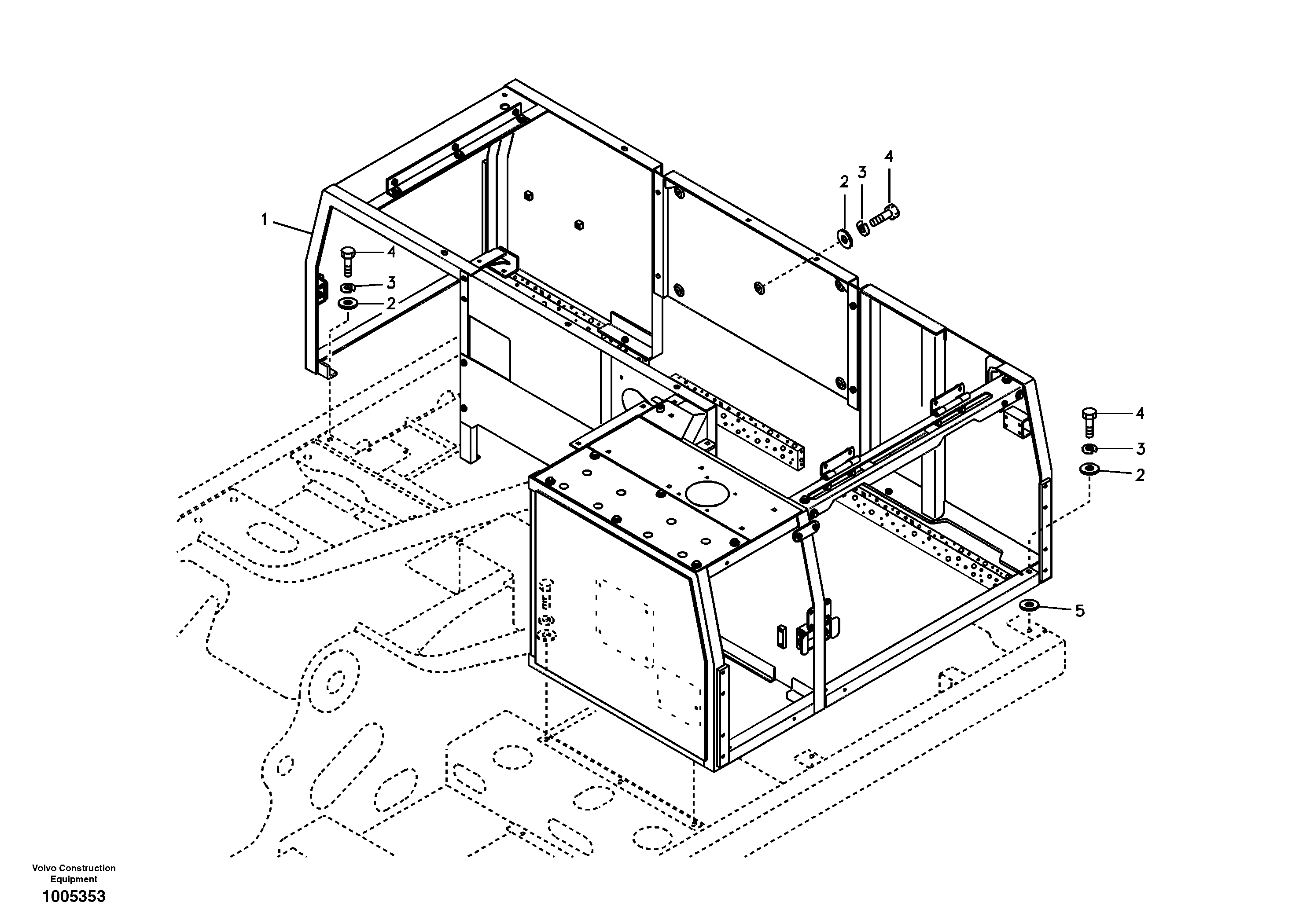 Cowl frame — volvo parts diagram